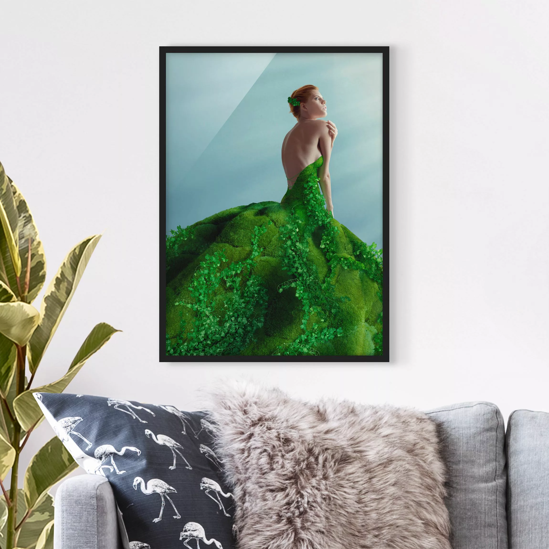 Bild mit Rahmen Portrait - Hochformat Mother Nature günstig online kaufen