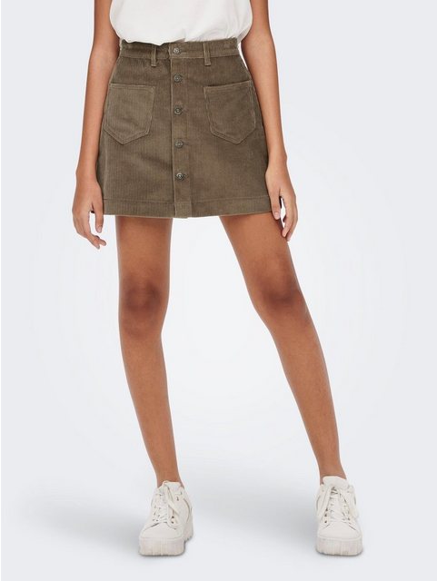 Only Damen Cordrock ONLAMAZING HW CORDUROY SKIRT günstig online kaufen