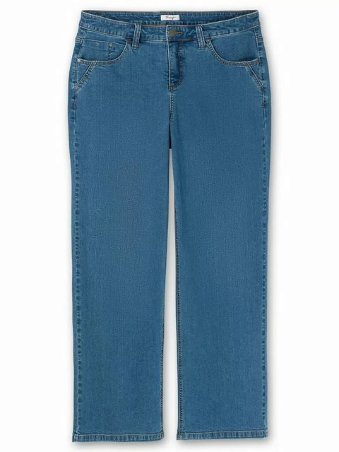 Sheego Weite Jeans "Große Größen", ELLA für kräftige Oberschenkel und Waden günstig online kaufen