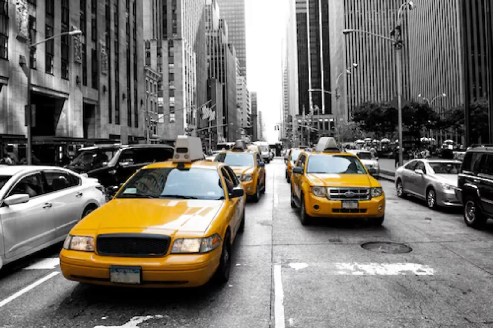 Papermoon Fototapete »New Yorker Taxis« günstig online kaufen