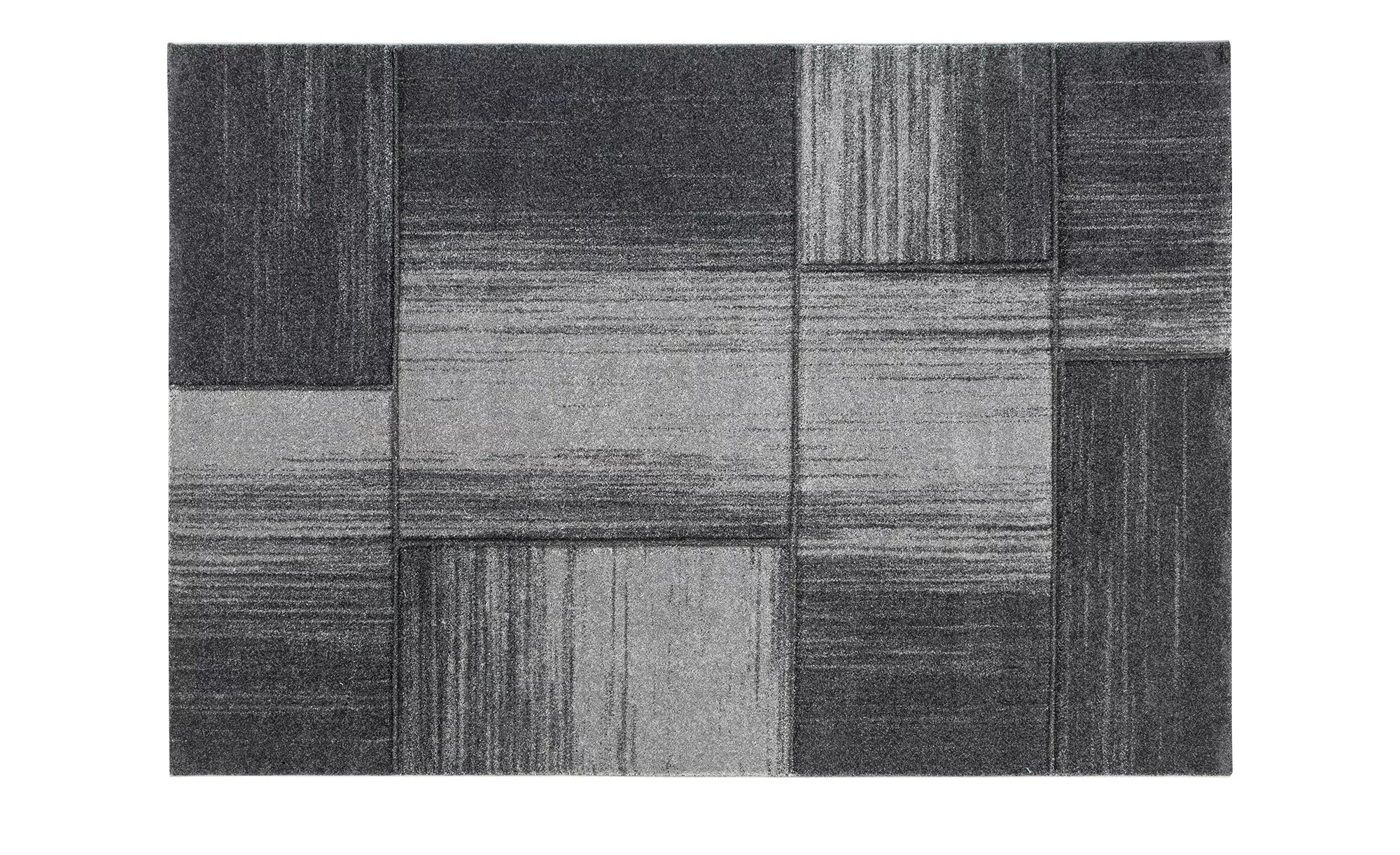 Webteppich  Pallencia - grau - Synthethische Fasern - 133 cm - Sconto günstig online kaufen