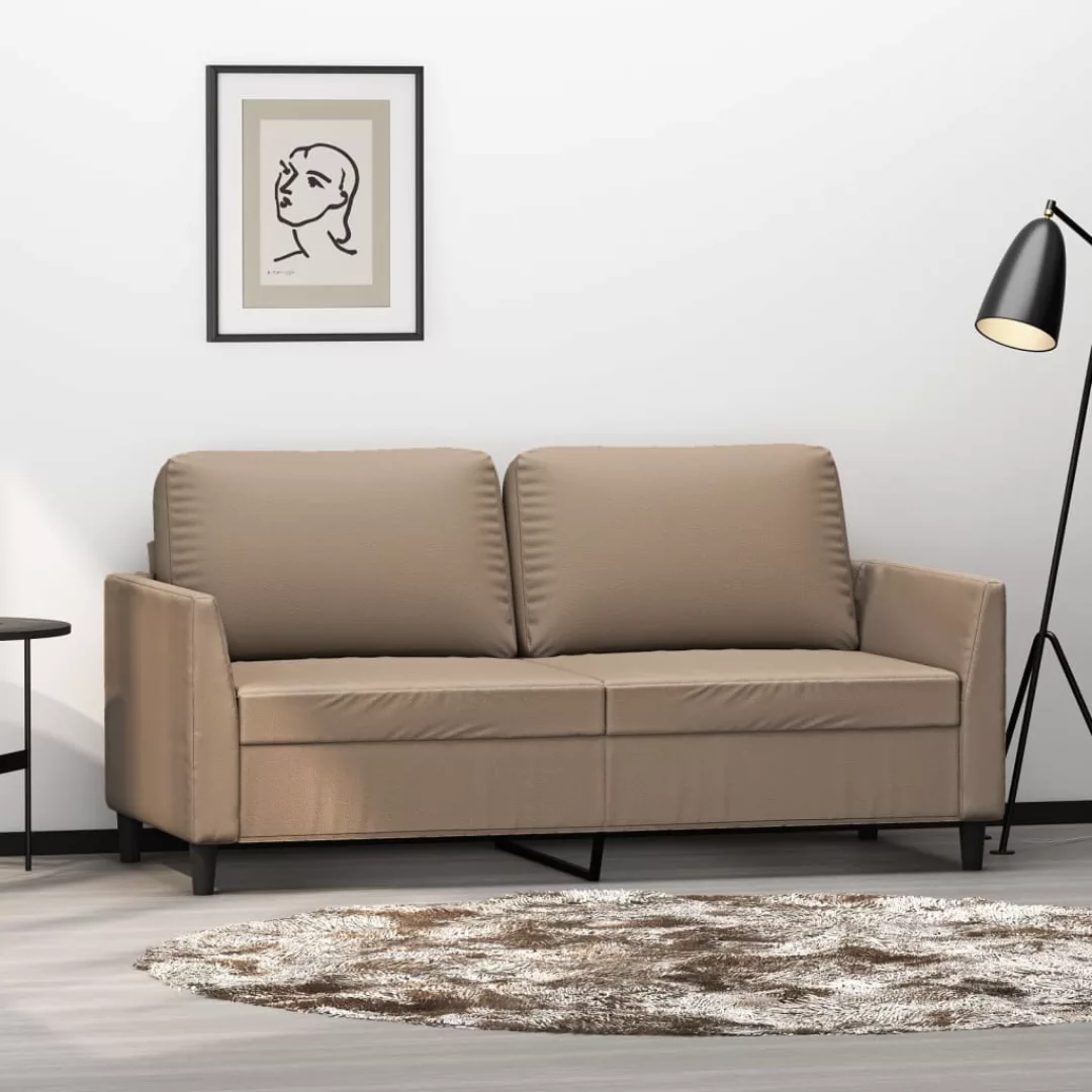 Vidaxl 2-sitzer-sofa Cappuccino-braun 140 Cm Kunstleder günstig online kaufen