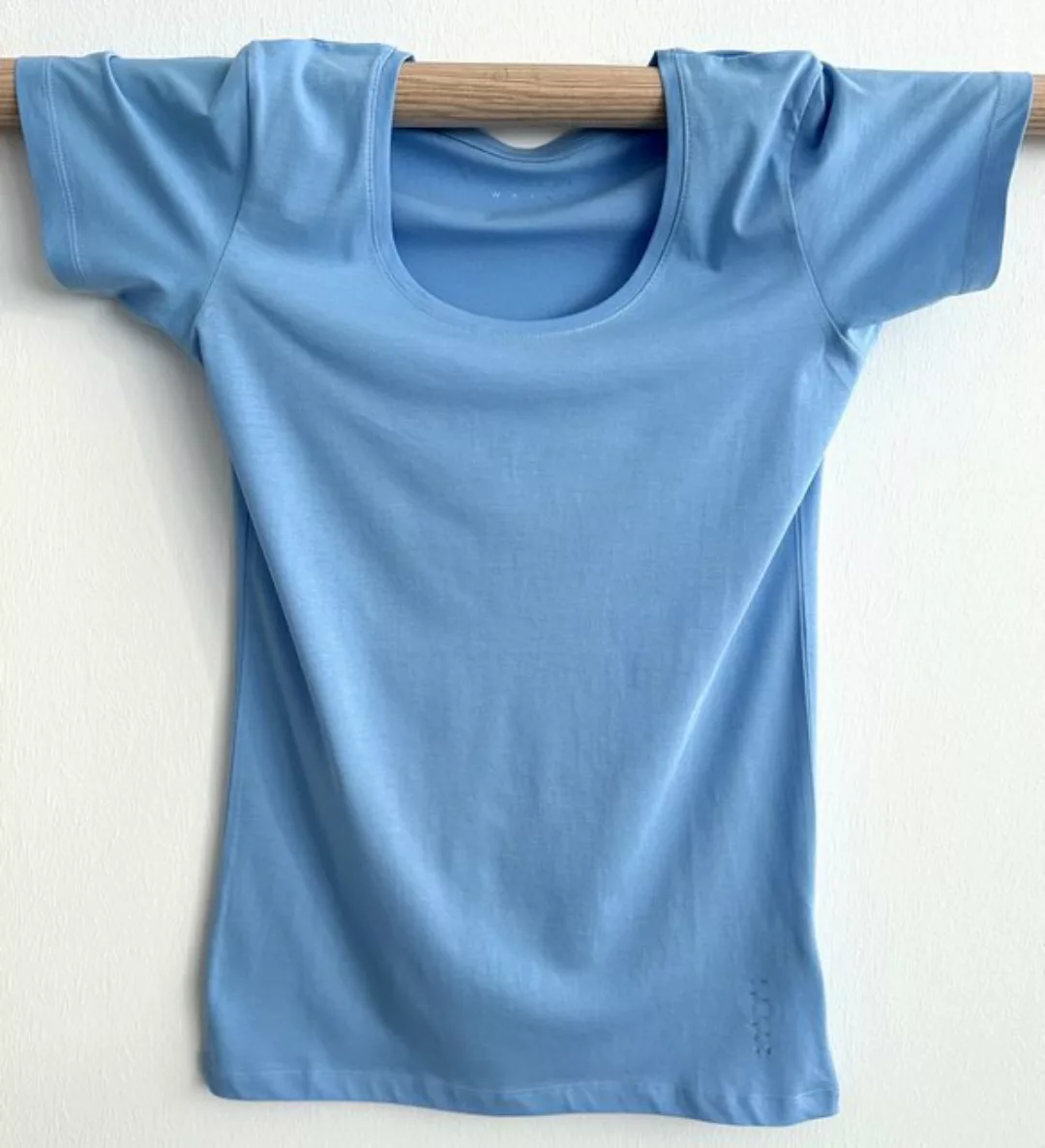 Zuckerwatte T-Shirt Halbarm mit Rundhalsausschnitt, aus feiner Pima Baumwol günstig online kaufen