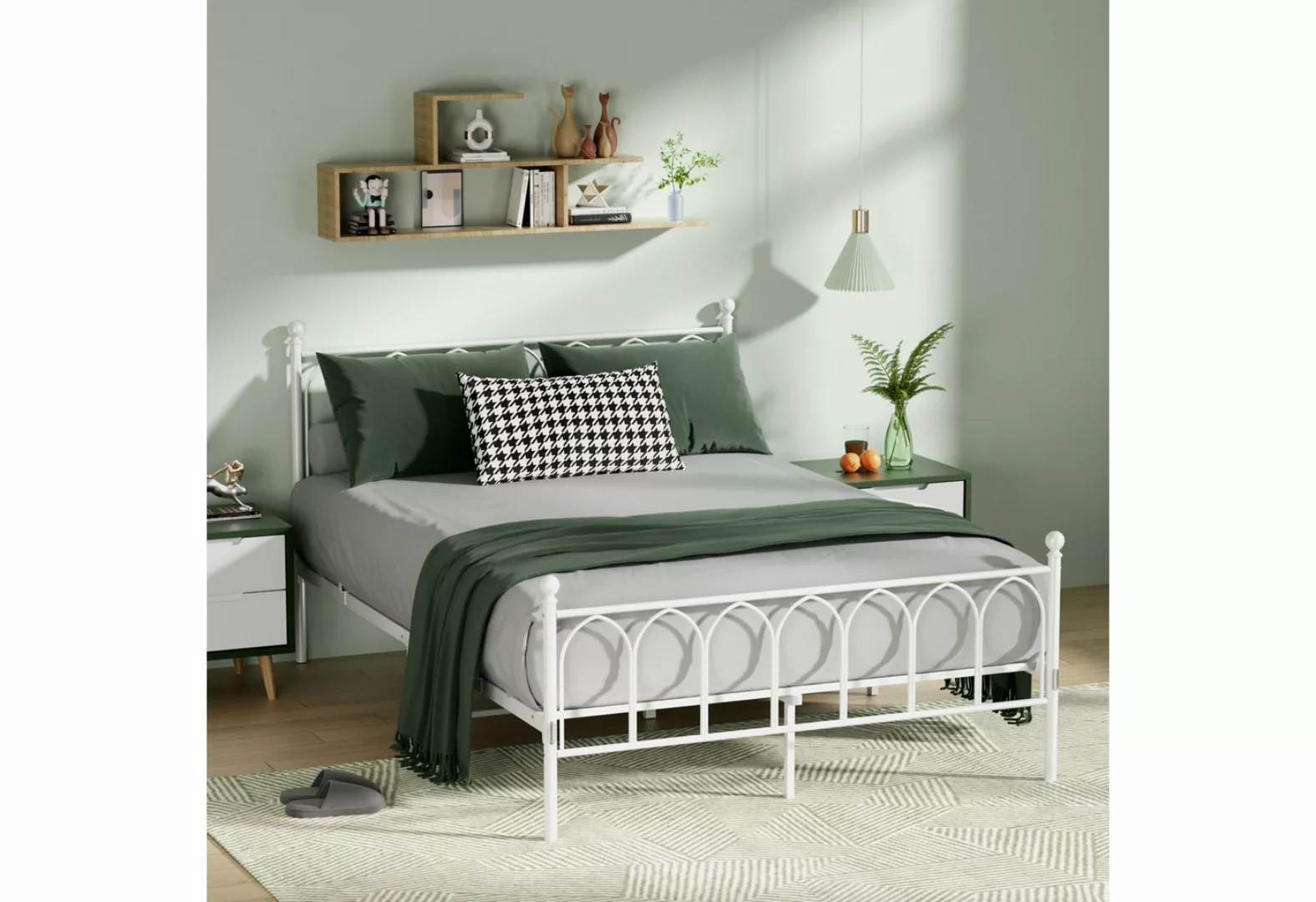 KoDise Metallbett Bettrahmen Vintage Bettgestell 140×190cm, Stabil und lang günstig online kaufen