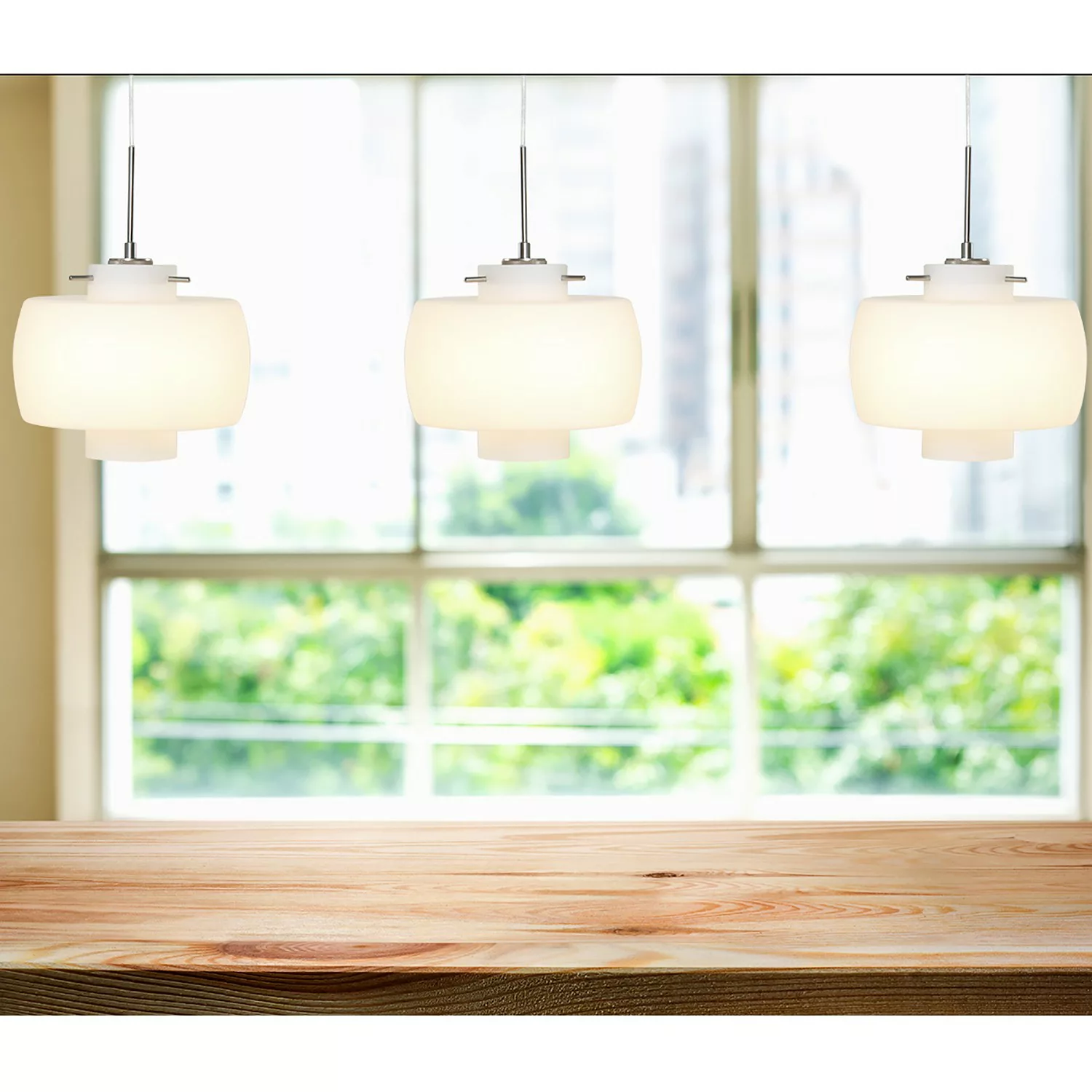 home24 Pendelleuchte Glass Light III günstig online kaufen