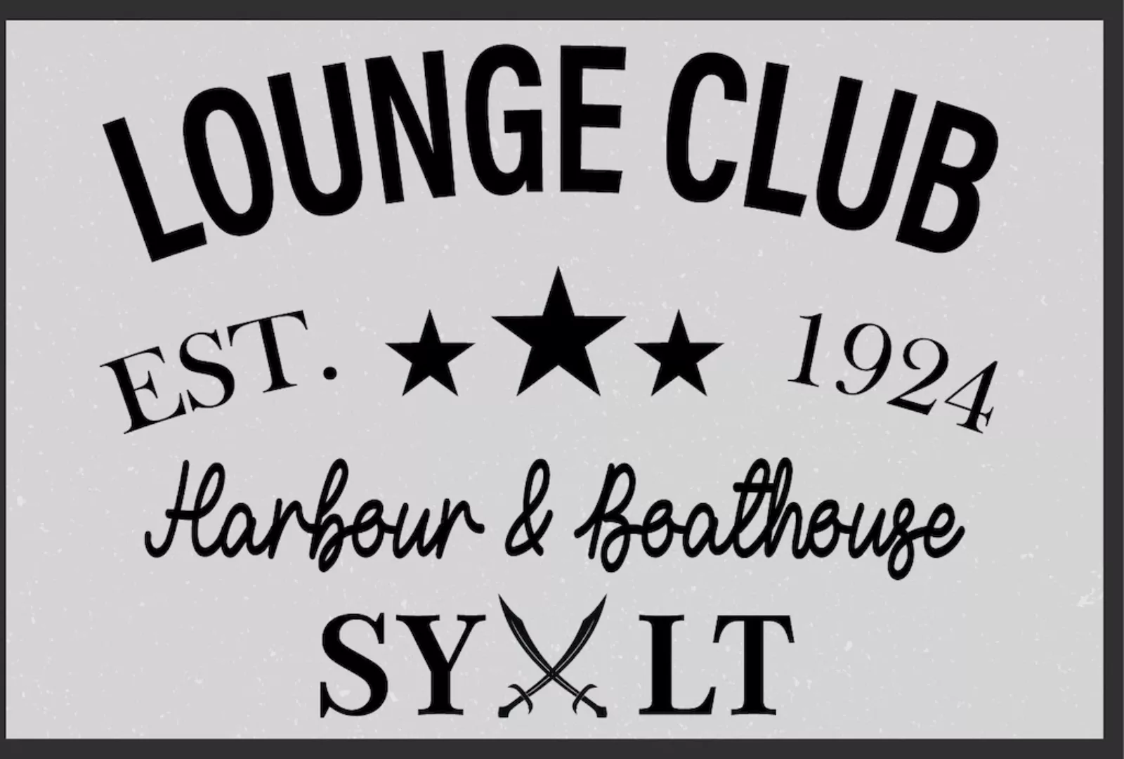 queence Metallbild "Lounge Club Sylt", Schriftzüge, (1 St.), Stahlschilder günstig online kaufen