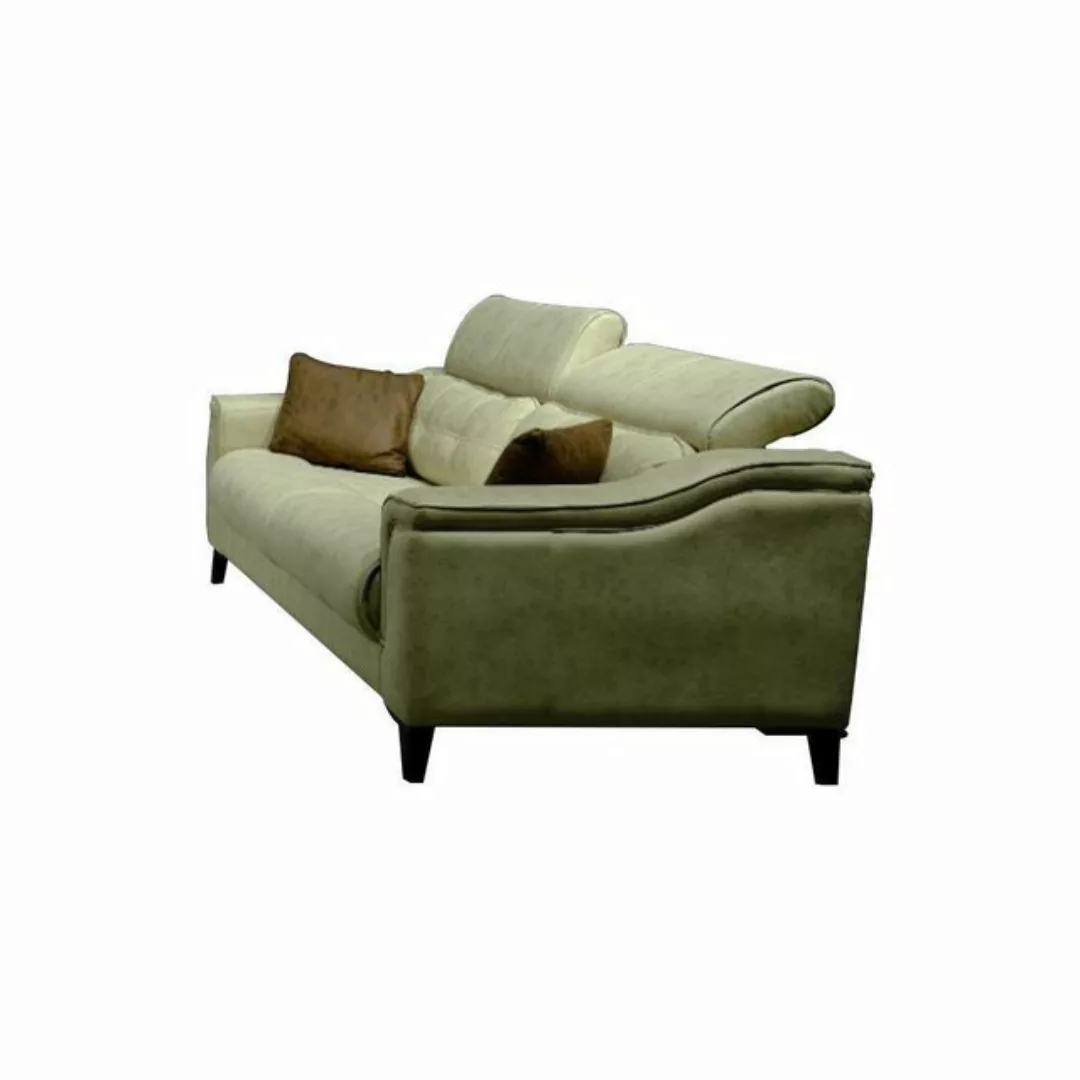 JVmoebel 3-Sitzer Beiger Wohnzimmer Dreisitzer Leder 3-Sitzer Polster Couch günstig online kaufen