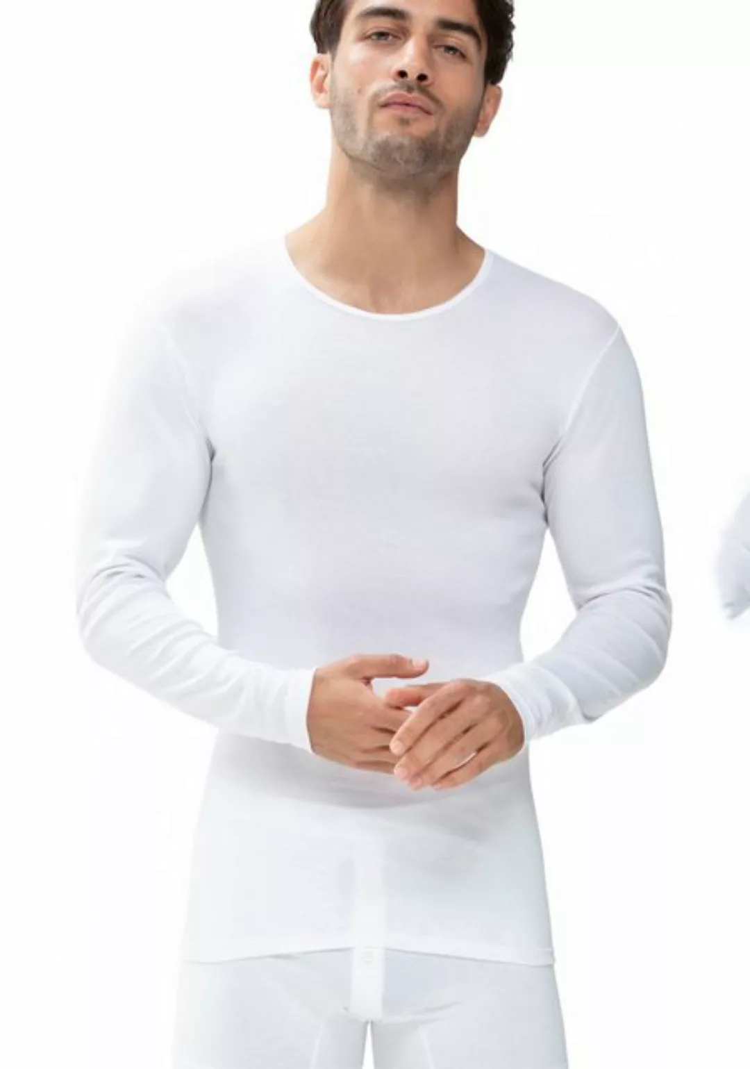 Mey Langarmshirt CASUAL COTTON (K) Elastischer Halsabschluss günstig online kaufen