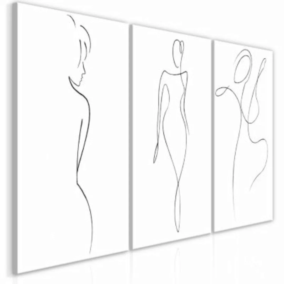 artgeist Wandbild Silhouettes (Collection) schwarz/weiß Gr. 60 x 30 günstig online kaufen