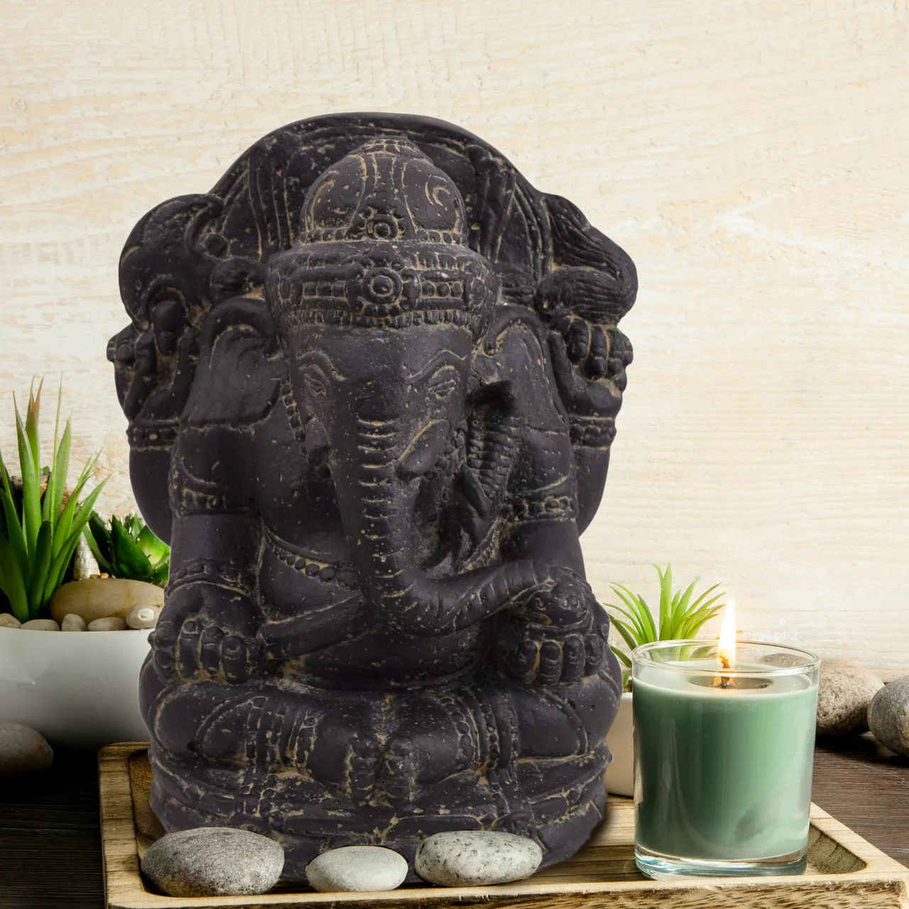 Gartenfigur Hindugott Ganesha Sangli 31 Cm Elefant günstig online kaufen