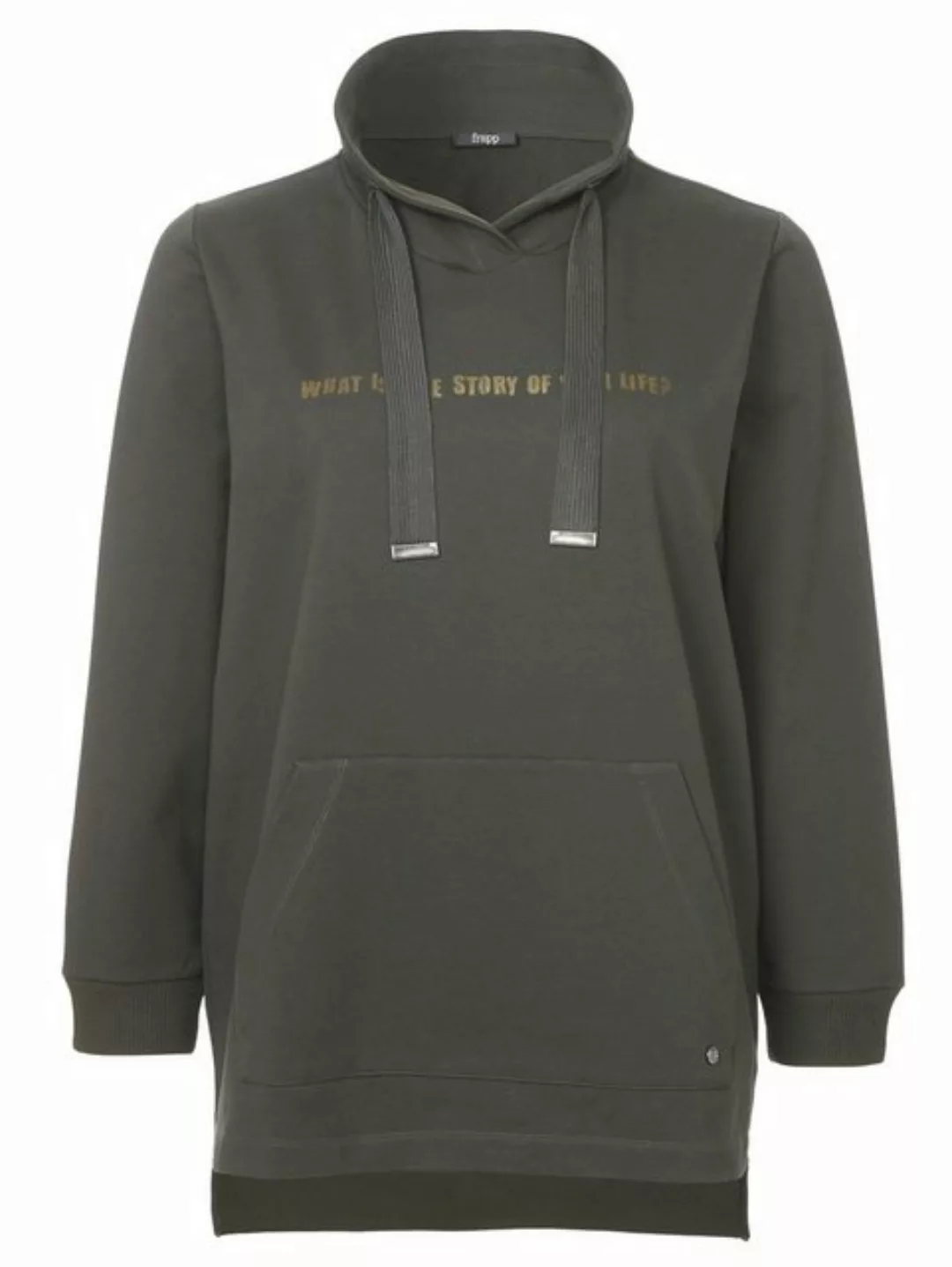 FRAPP Sweatshirt Sportives Sweatshirt aus unifarbenem Stoff günstig online kaufen