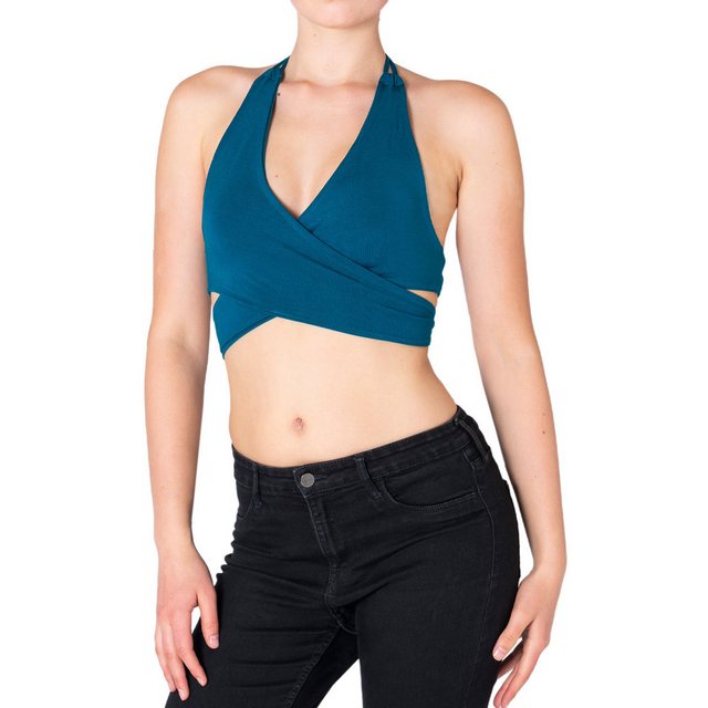 PANASIAM Crop-Top Neckholder Crop-Top für Damen Tanktop mit Cut-Outs Basic günstig online kaufen