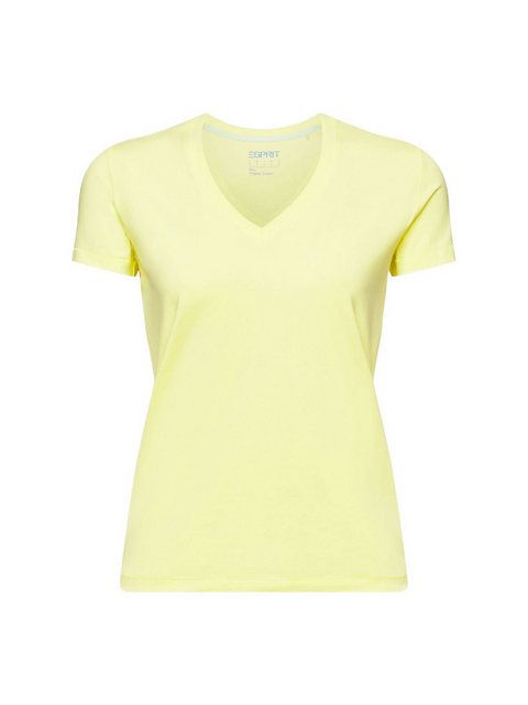 Esprit T-Shirt Jersey-T-Shirt mit V-Ausschnitt (1-tlg) günstig online kaufen