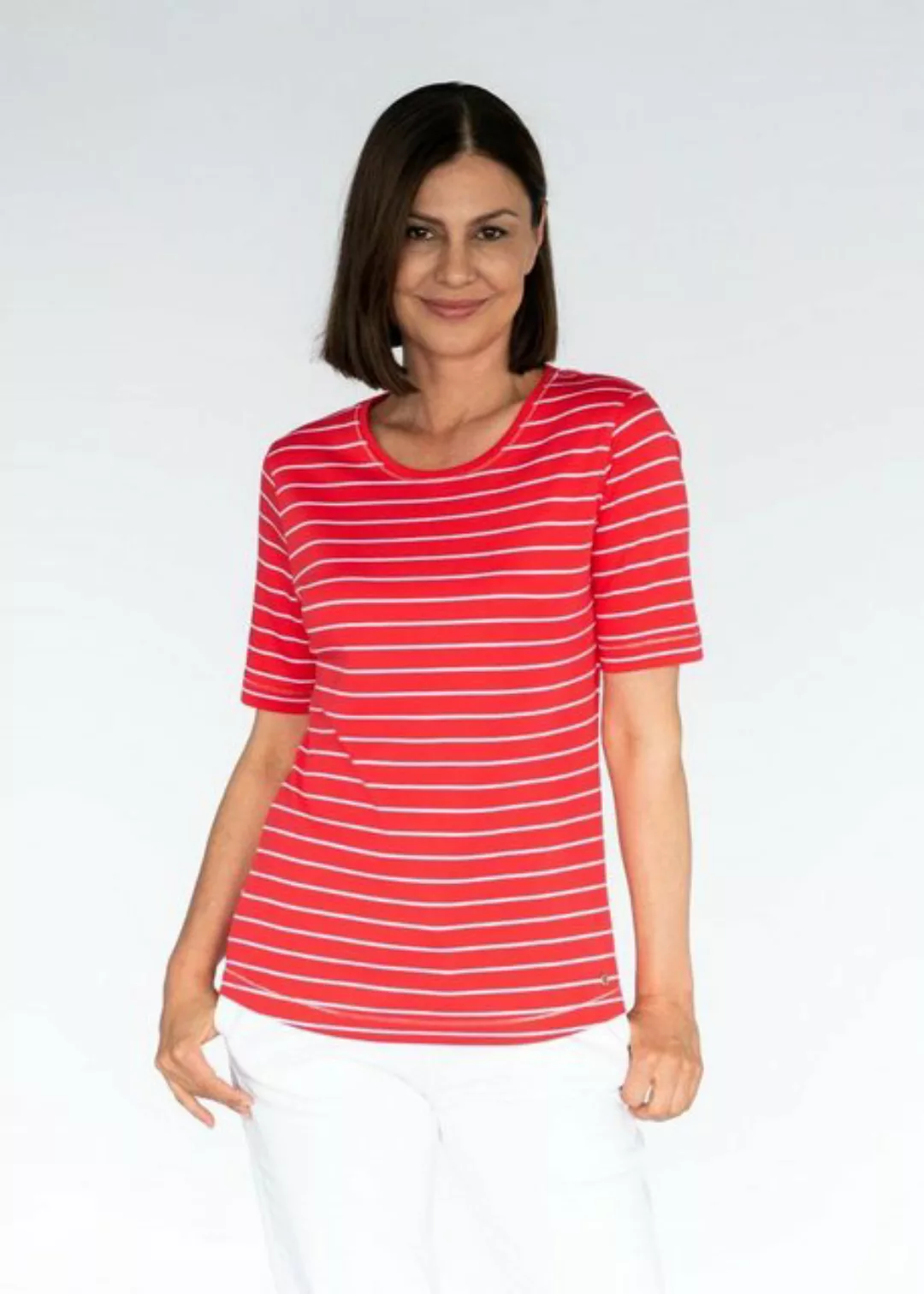 Clarina T-Shirt NOS Rdh.-Shirt, 1/2 Arm,Ringel günstig online kaufen