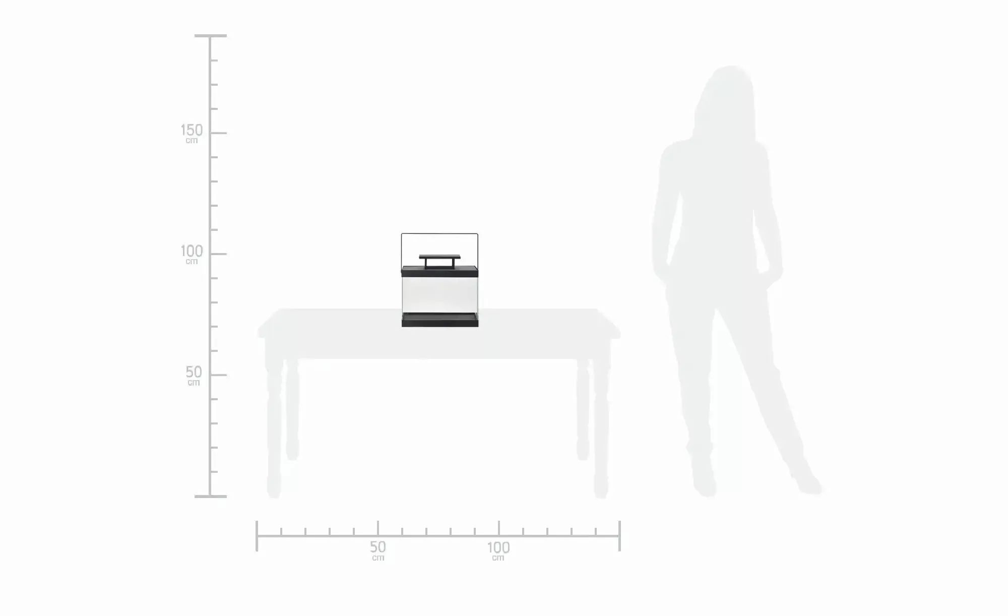 Metalllaterne   ¦ schwarz ¦ Metall,Glas ¦ Maße (cm): B: 33 H: 30 T: 15.0 Ac günstig online kaufen