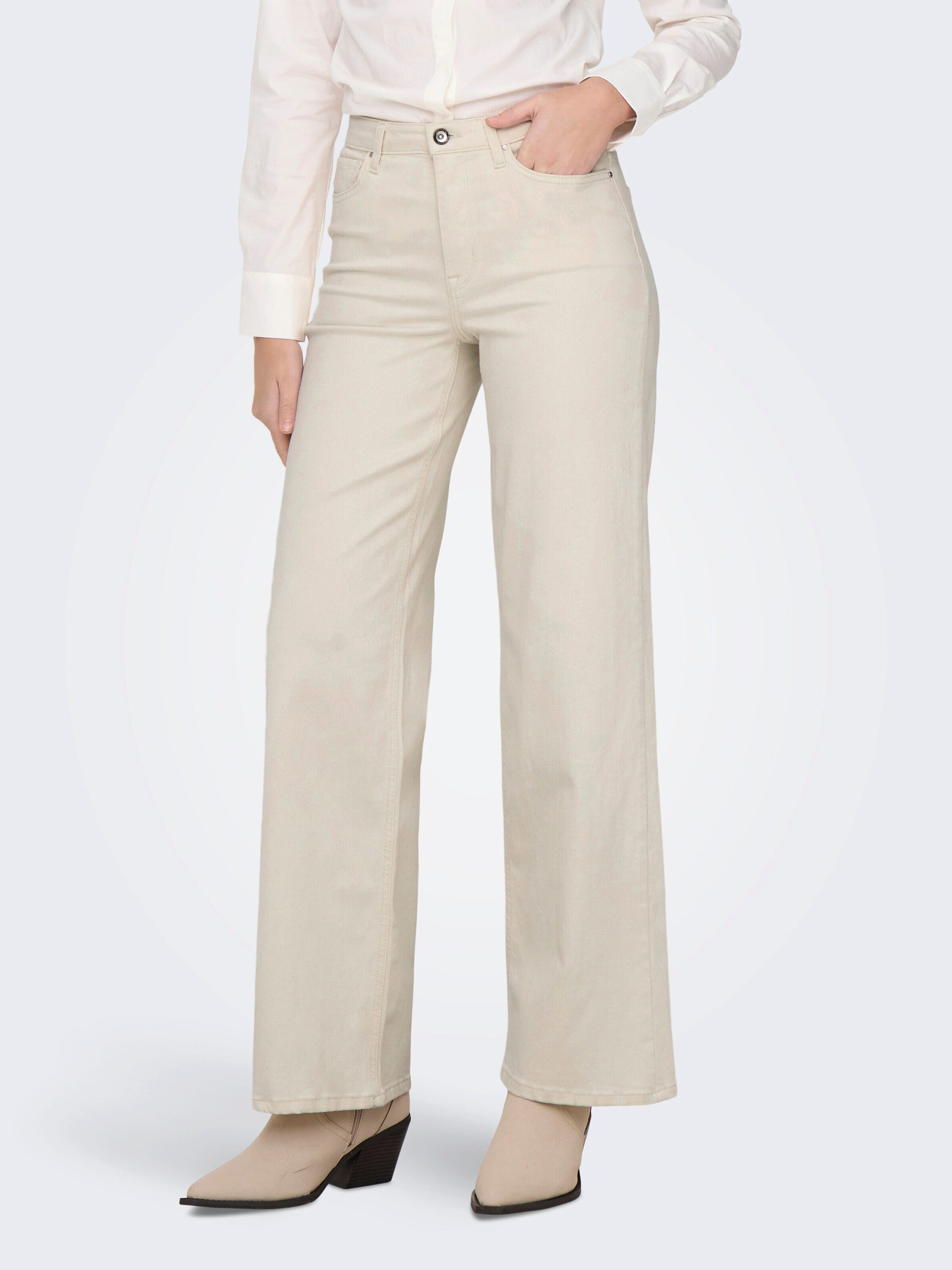 ONLY Weite Jeans "ONLMADISON BLUSH HW WIDE DNM CRO NOOS" günstig online kaufen