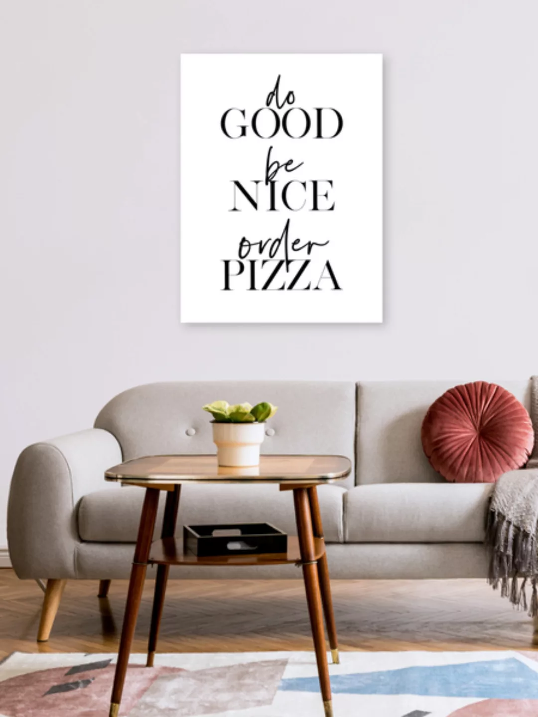 Poster / Leinwandbild - Order Pizza günstig online kaufen