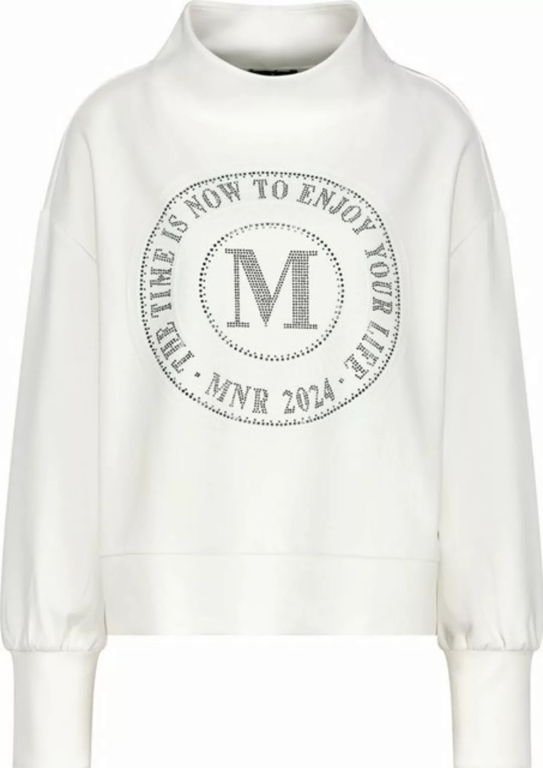 Monari Sweatshirt mit Emblem Print günstig online kaufen