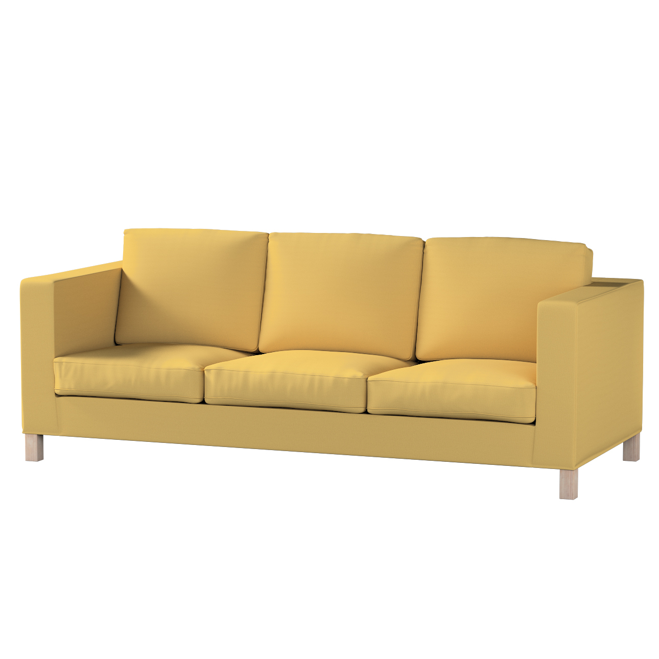 Bezug für Karlanda 3-Sitzer Sofa nicht ausklappbar, kurz, chiffongelb, Bezu günstig online kaufen