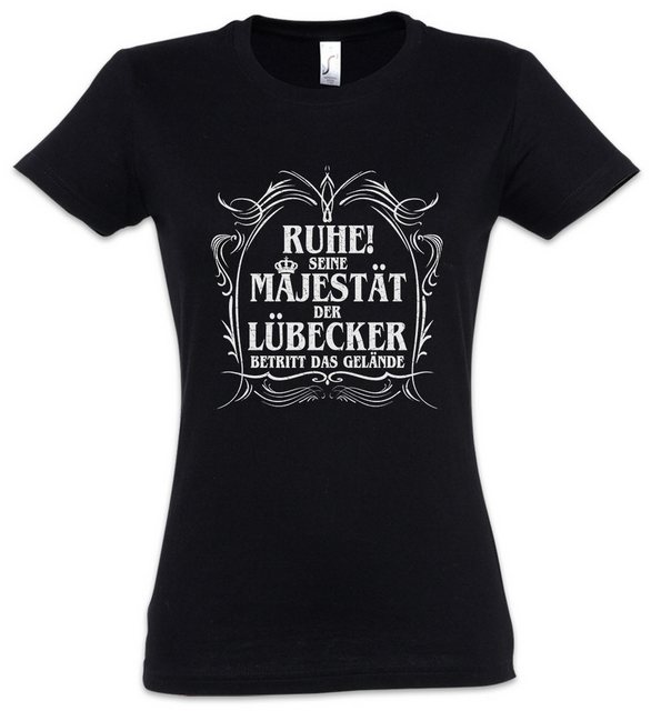 Urban Backwoods Print-Shirt Seine Majestät Der Lübecker Damen T-Shirt Holst günstig online kaufen