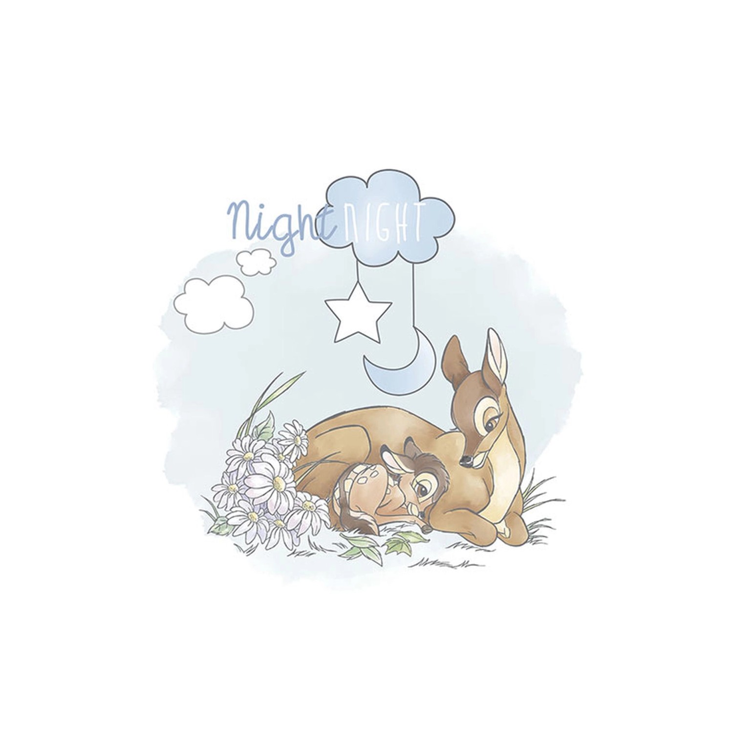 Disney Poster Bambi Good Night Blau und Beige 40 x 50 cm 610096 günstig online kaufen