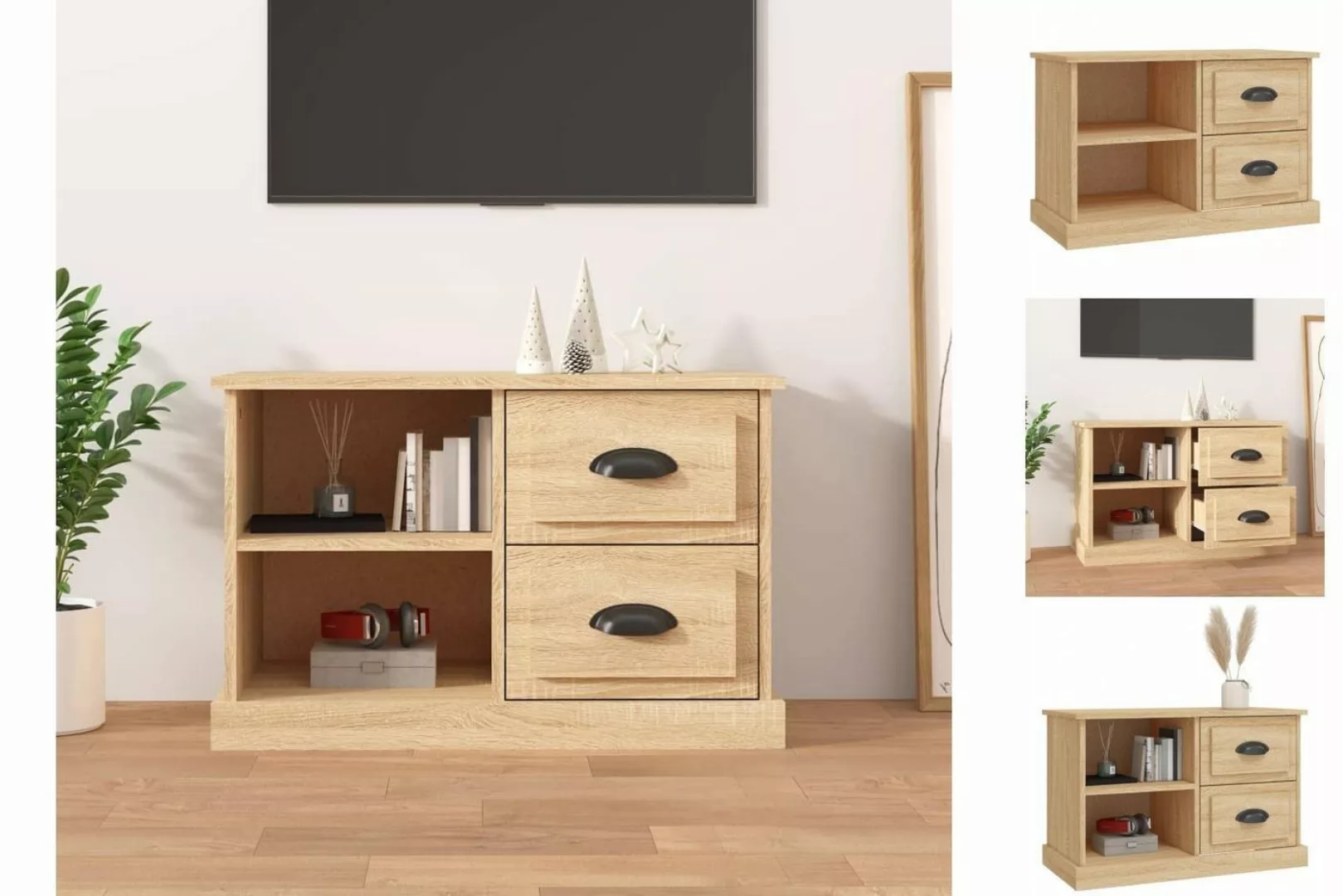 vidaXL TV-Schrank TV-Schrank Sonoma-Eiche 73x35,5x47,5 cm Holzwerkstoff günstig online kaufen