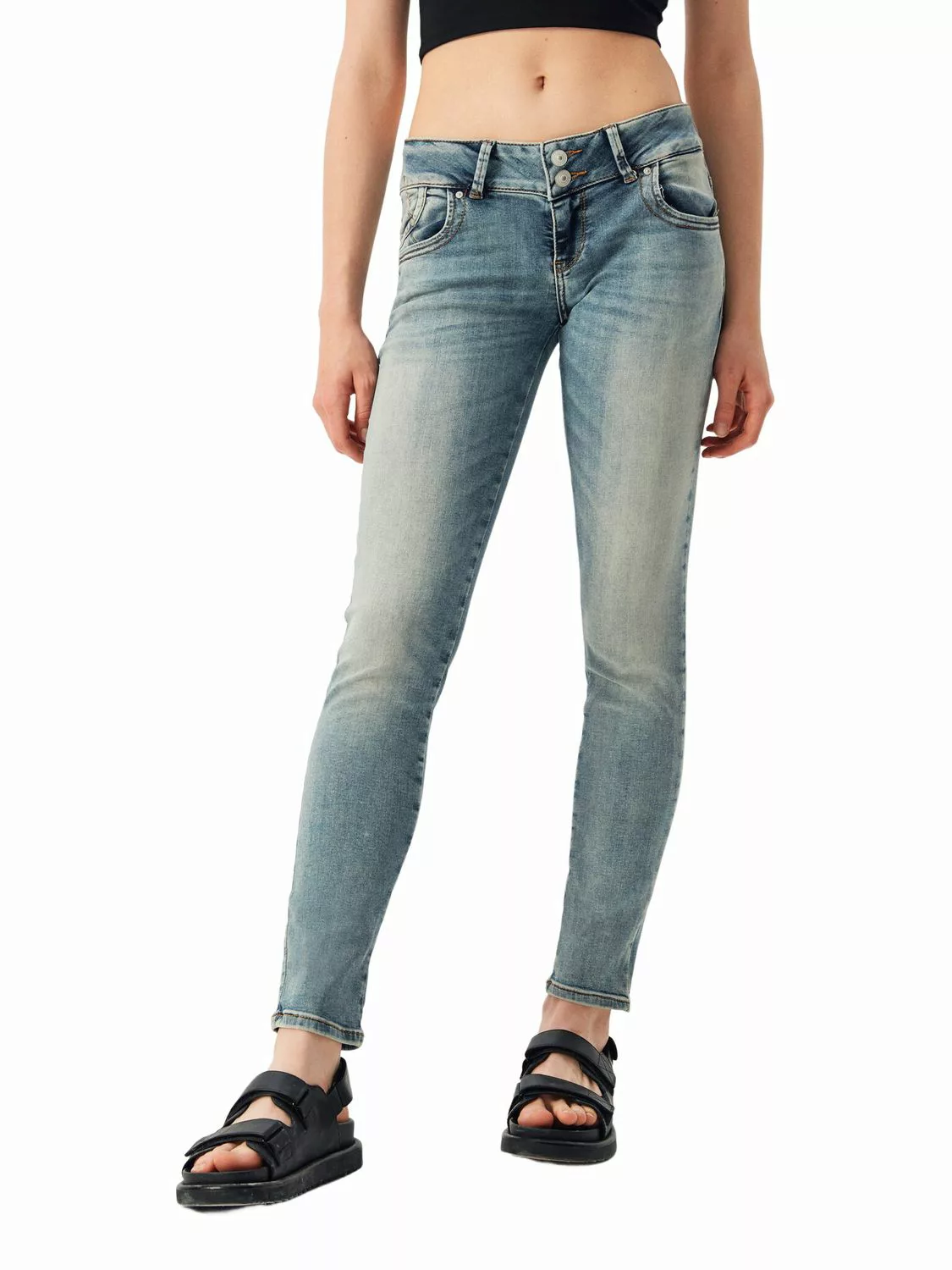 LTB Damen Jeans MOLLY - Slim Fit - Blau - Panile Wash günstig online kaufen