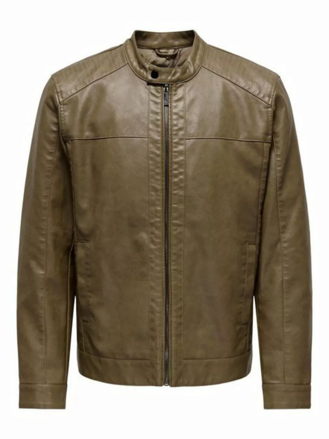 ONLY & SONS Bikerjacke ONSMIKE PU RACER JACKET OTW VD NOOS günstig online kaufen