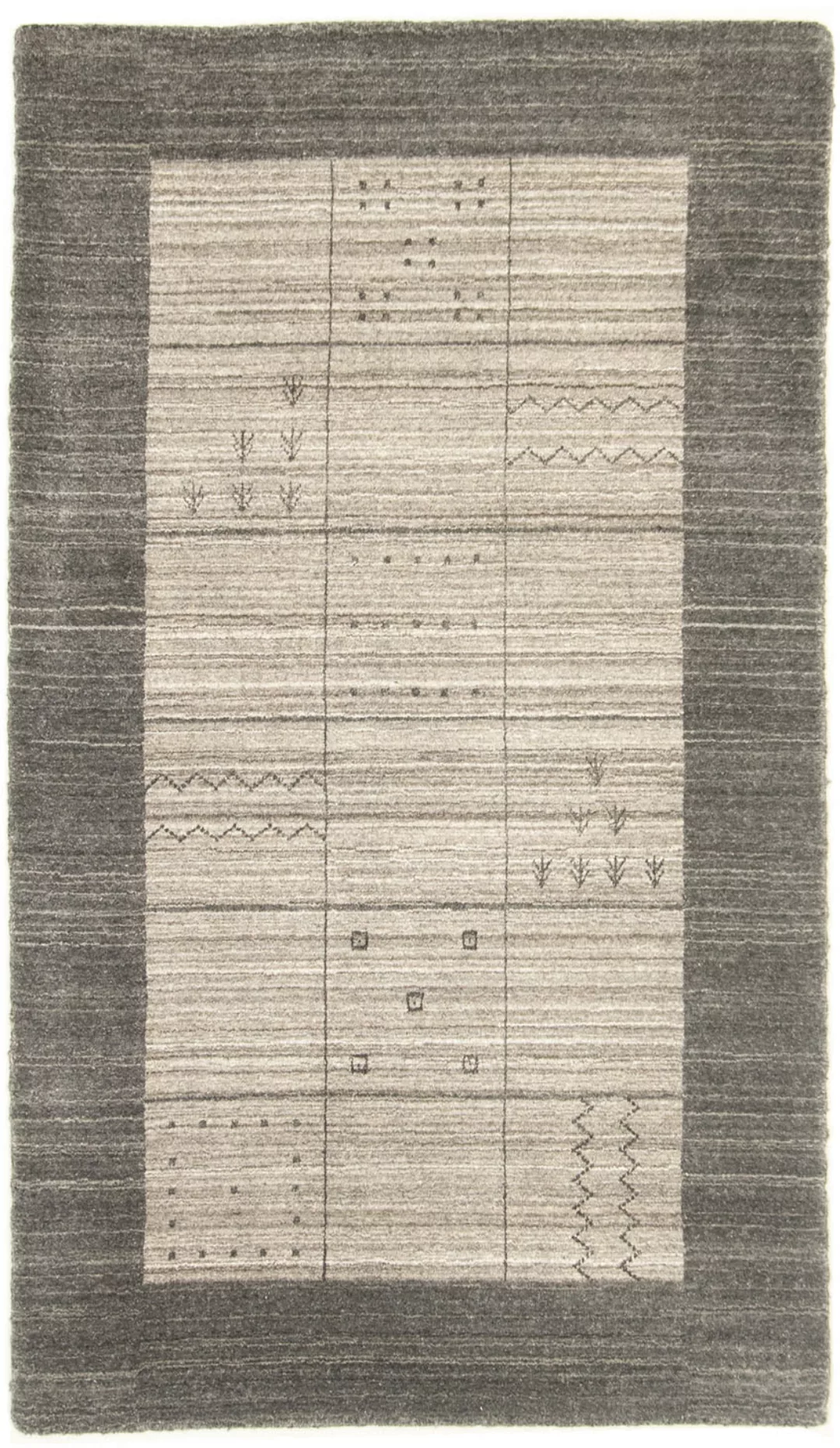 morgenland Wollteppich »Vintage Teppich handgeknüpft grau«, rechteckig günstig online kaufen