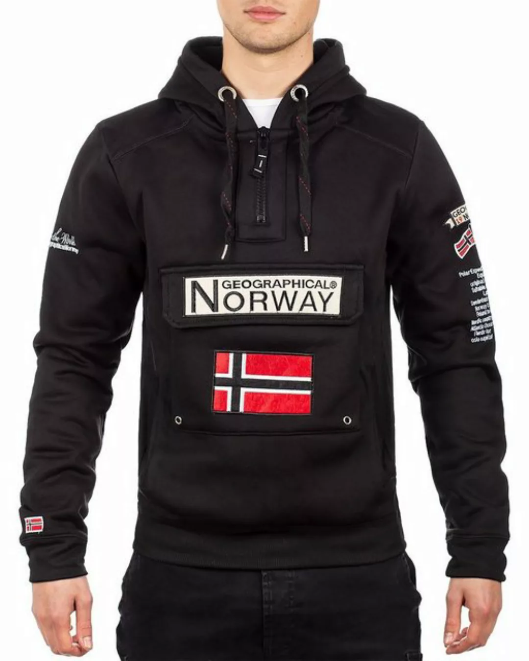 Geographical Norway Kapuzenpullover Herren Hoodie bagymclass Black XXL mit günstig online kaufen