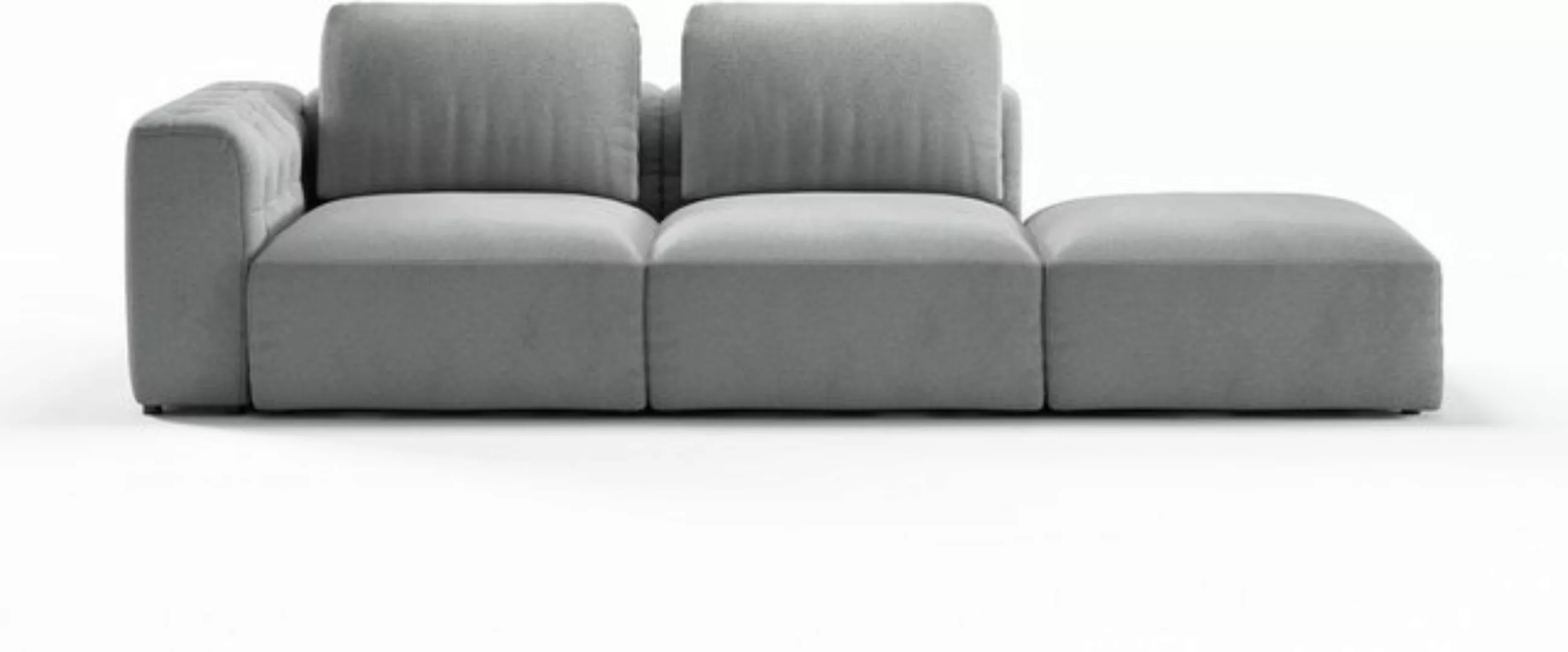 RAUM.ID Chaiselongue Cushid, Modul-Sofa, bestehend aus 2-Sitzer und Hocker günstig online kaufen