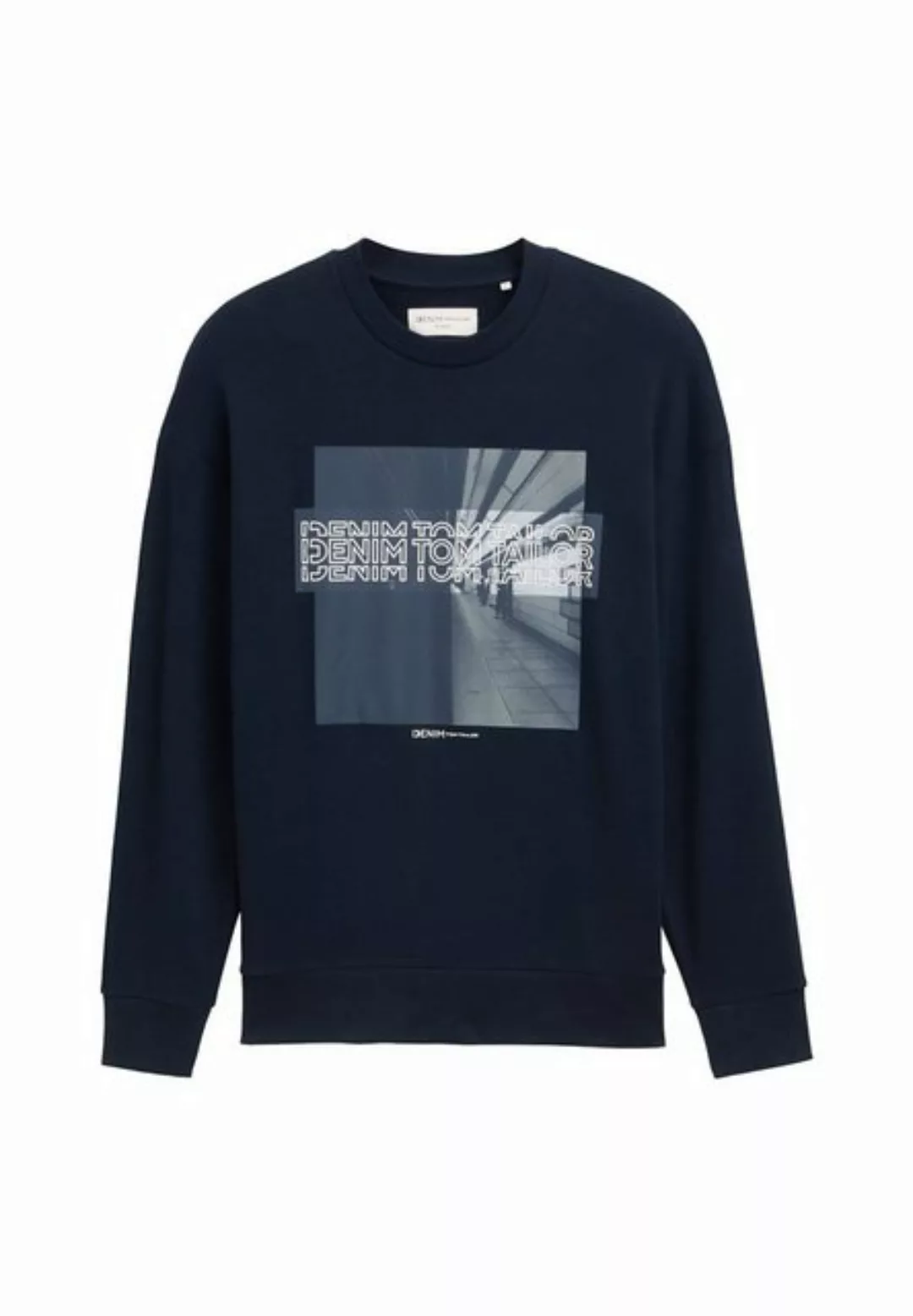 TOM TAILOR Denim Sweatshirt, mit Frontprint günstig online kaufen