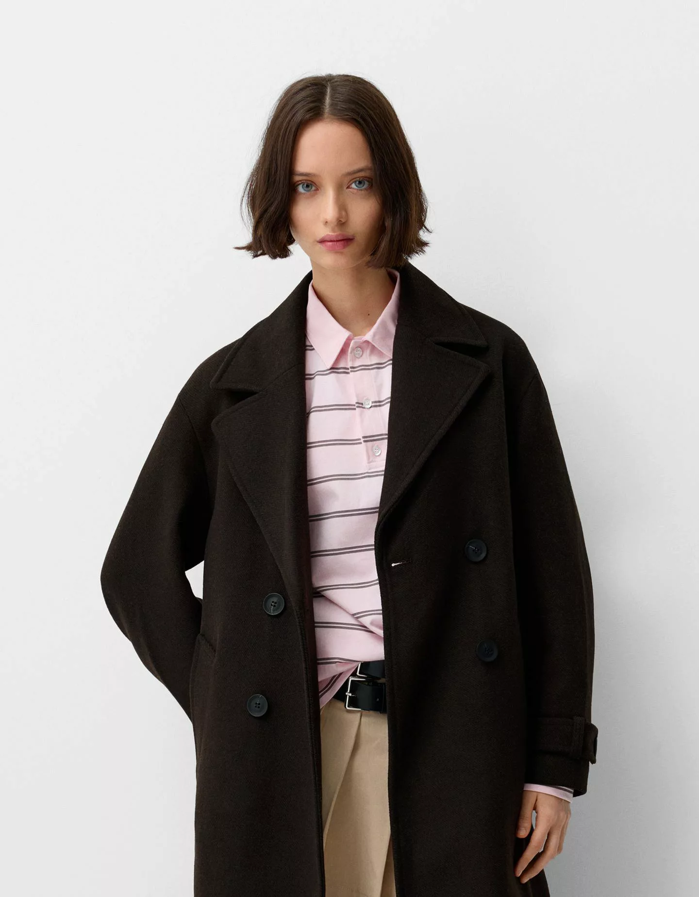 Bershka Trenchcoat Damen S Braun günstig online kaufen