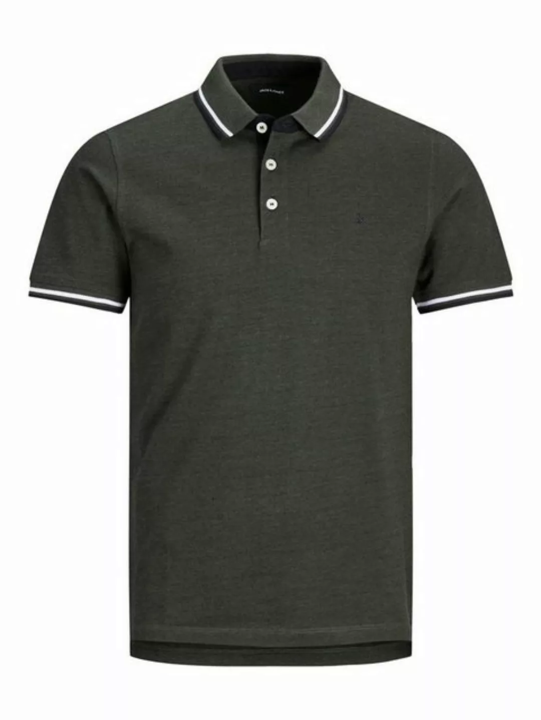 Jack & Jones Poloshirt + Fit Polo Shirt JJEPAULOS Sommer Hemd Pique (1-tlg) günstig online kaufen