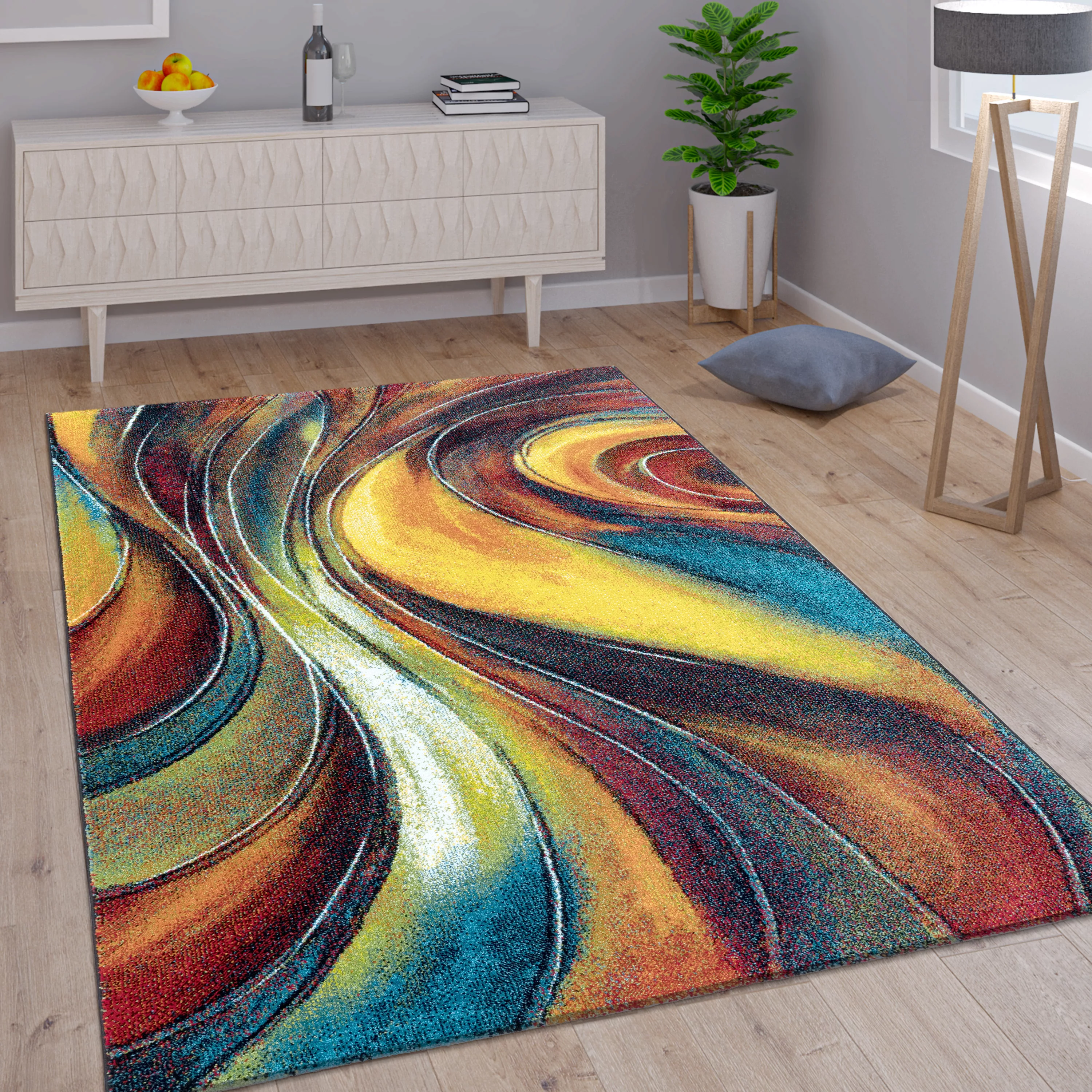 Paco Home Teppich »Canvas 902«, rechteckig, Kurzflor, modernes Design, idea günstig online kaufen