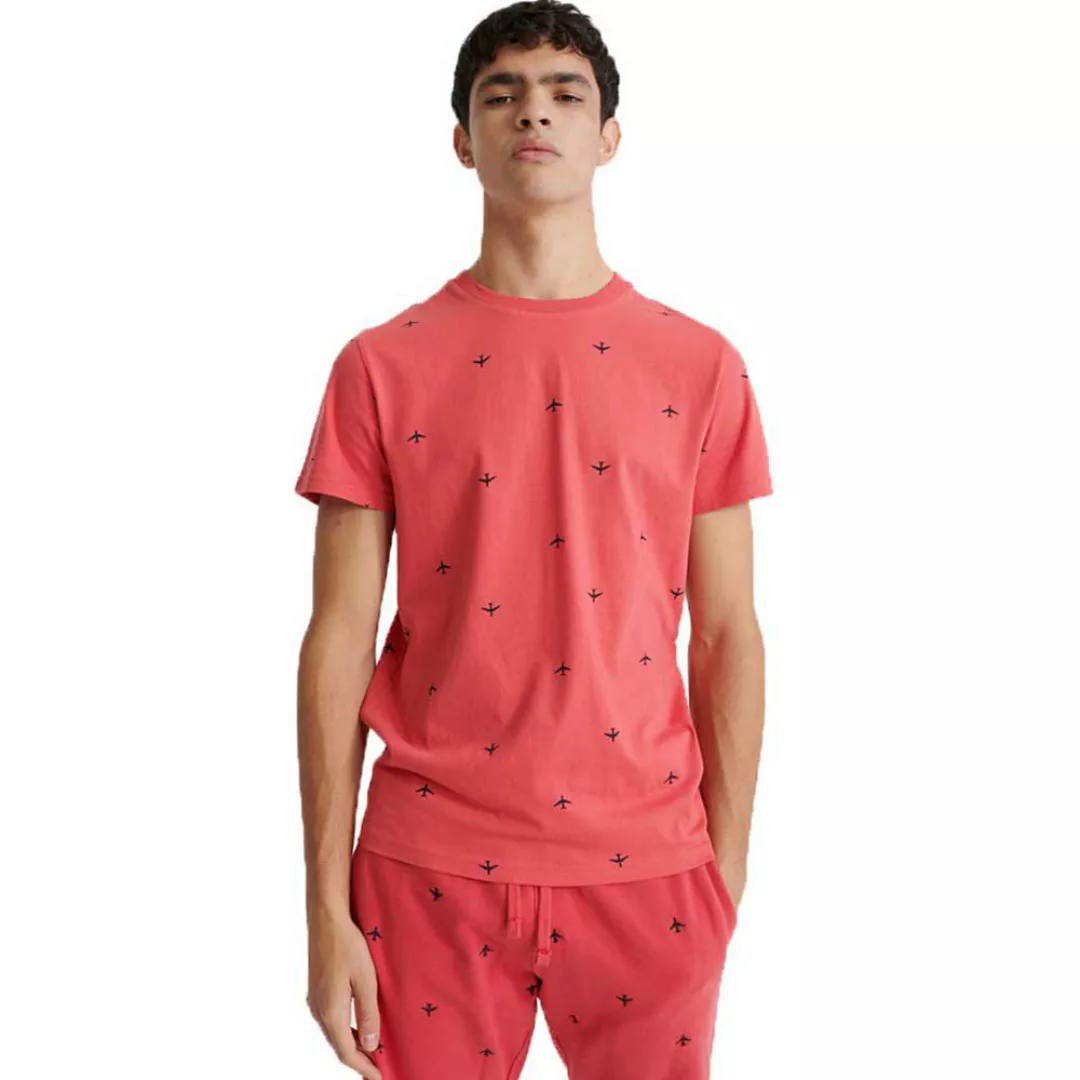 Superdry All Over Print Kurzarm T-shirt XS Maldive Pink günstig online kaufen