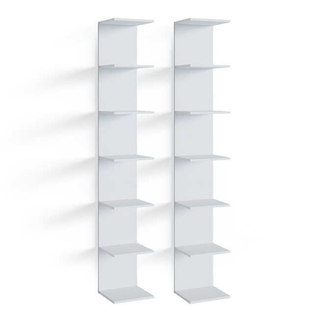 Vicco Bücherregal Paolo, Weiß, 30 x 190 cm 2er Set günstig online kaufen