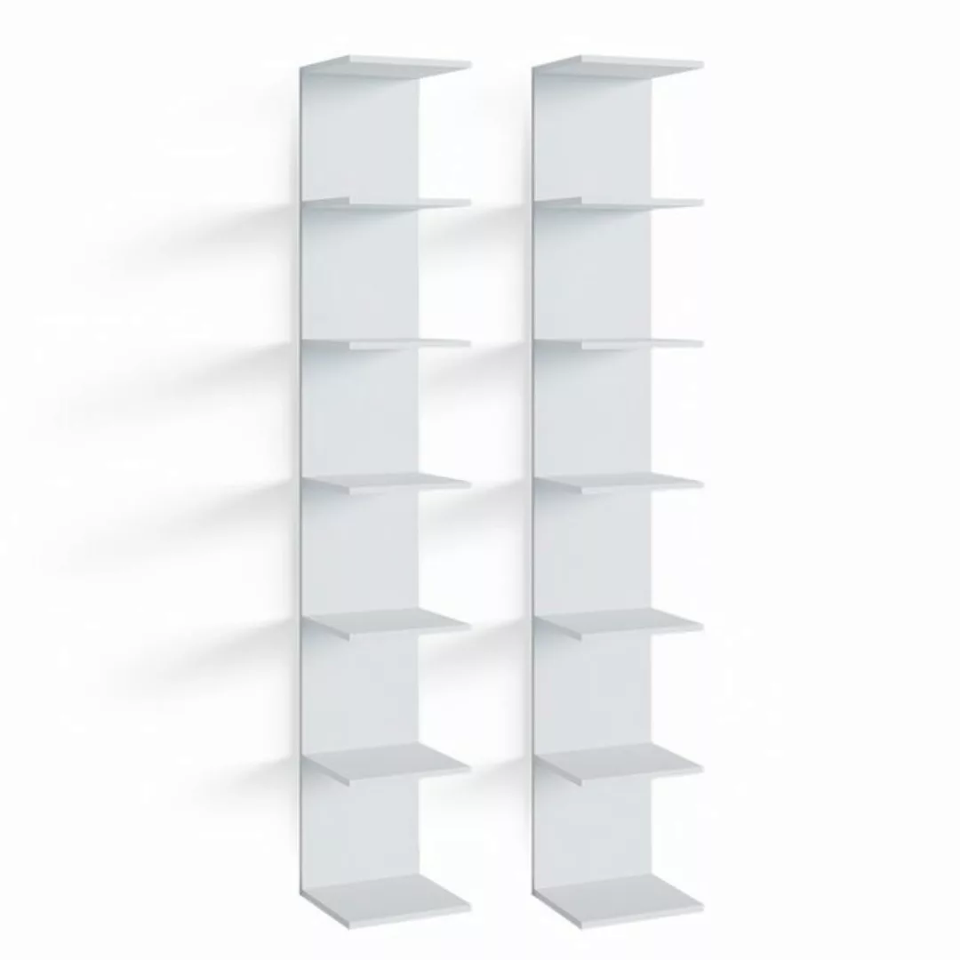 Vicco Bücherregal Paolo, Weiß, 30 x 190 cm 2er Set günstig online kaufen