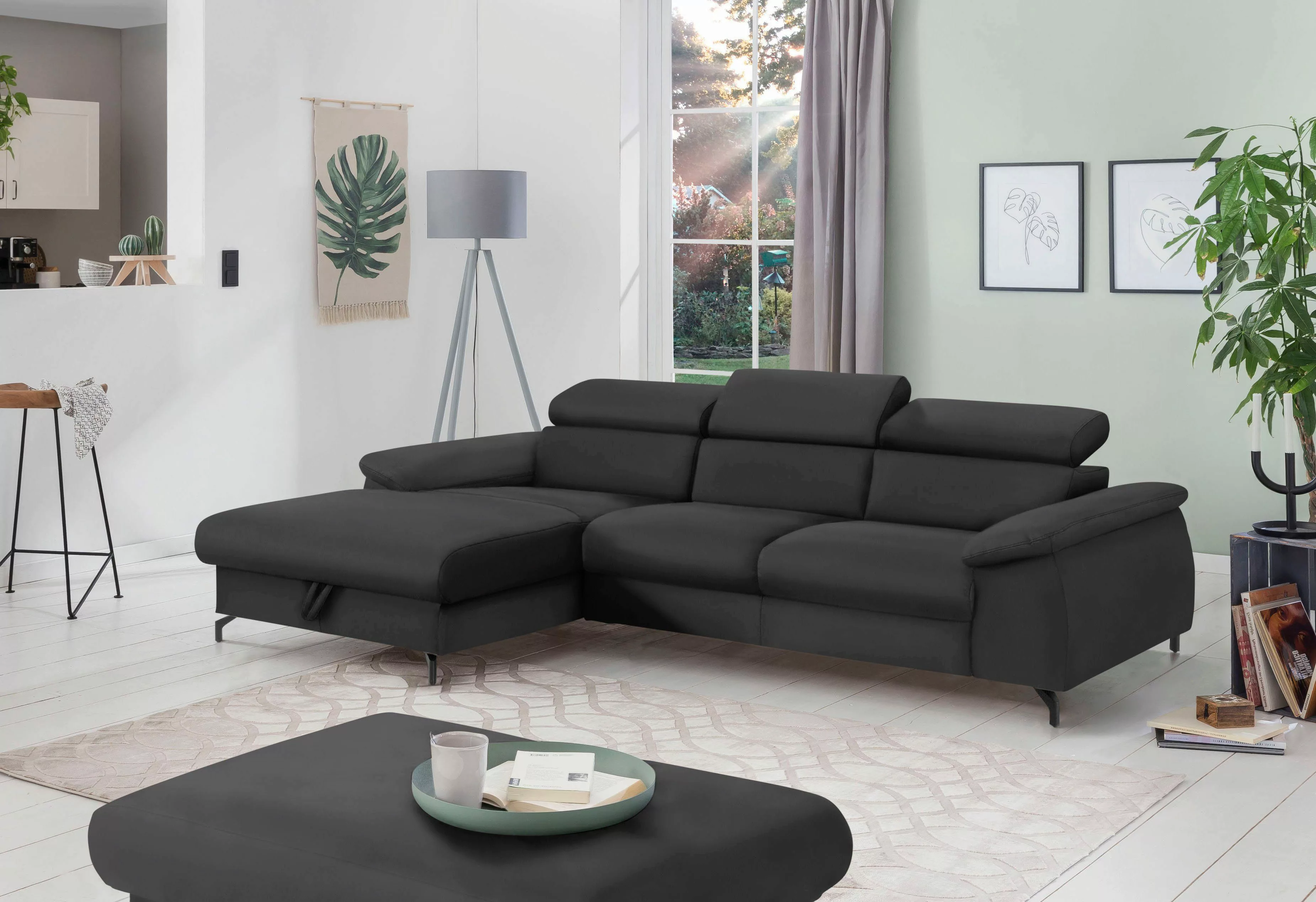 COTTA Polstergarnitur "Komaris L-Form", (Set), Set bestehend aus: Ecksofa m günstig online kaufen