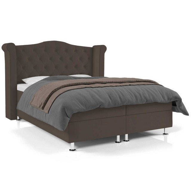 Best for Home Boxspringbett Saturn Bonellfederkern inkl. 7-Zonen Topper T-3 günstig online kaufen