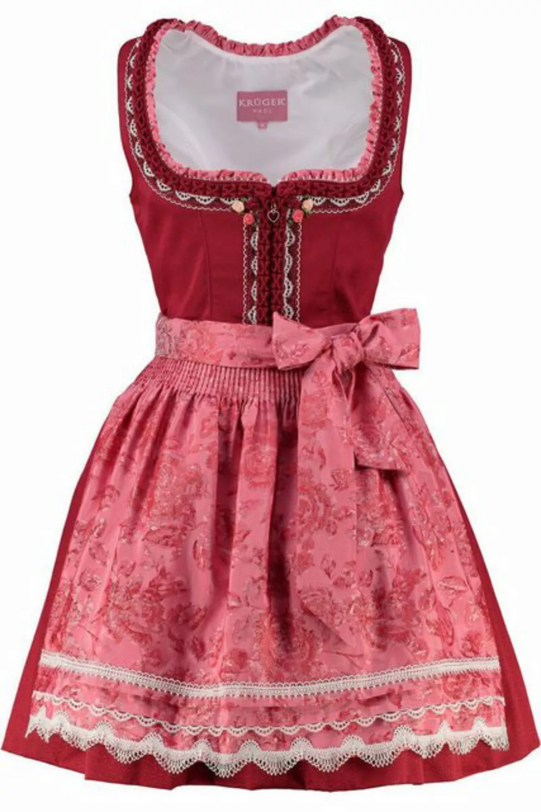 Krüger Madl Dirndl Dirndl 'Ulrika' 415566, Rot 50cm günstig online kaufen