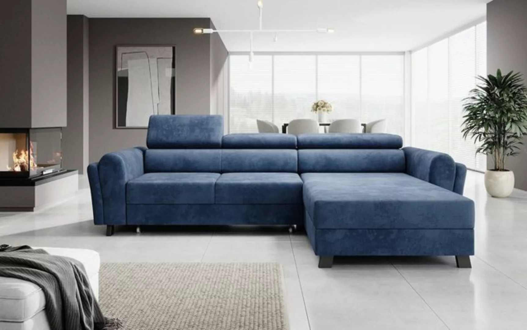 Luxusbetten24 Schlafsofa Designer Sofa Massimo, mit Stauraum und Schlaffunk günstig online kaufen