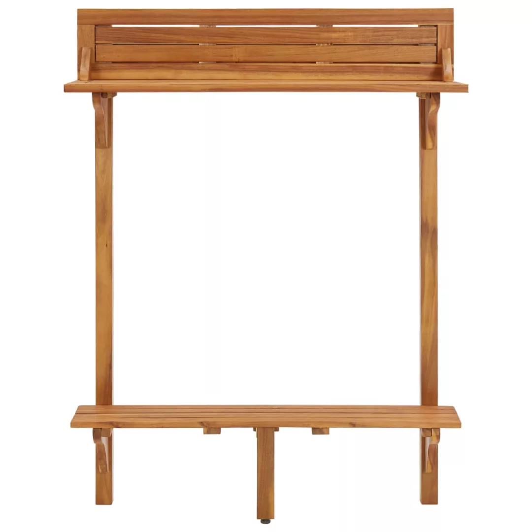 Balkon-stehtisch 90x37x122,5 Cm Massivholz Akazie günstig online kaufen