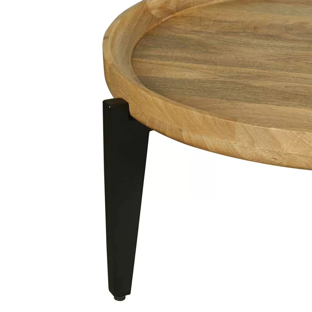 Moderner Wohnzimmer Tisch mit abnehmbarer Tischplatte 34 cm hoch günstig online kaufen