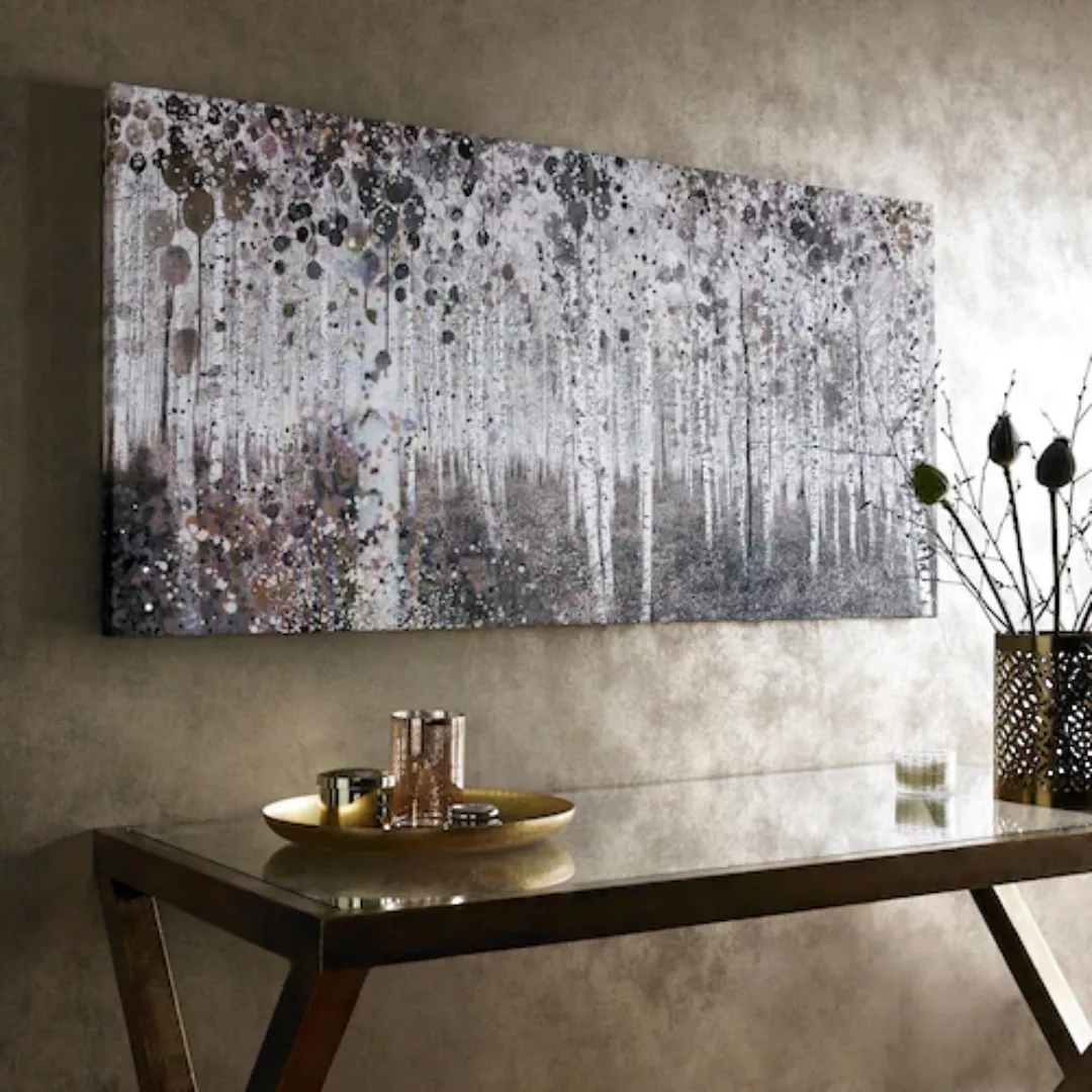 Art for the home Leinwandbild "Birkenwald", Wald günstig online kaufen