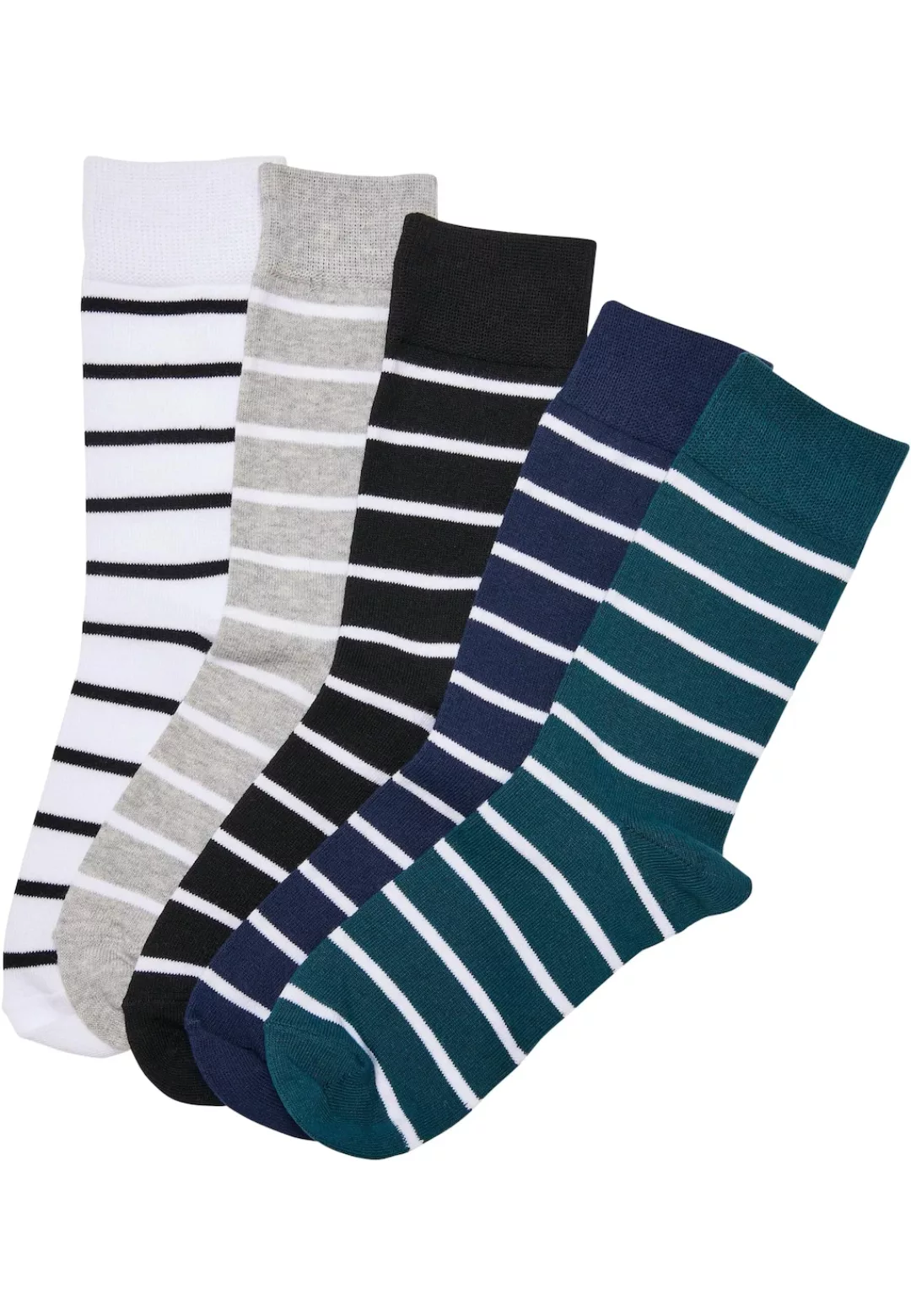 URBAN CLASSICS Basicsocken "Urban Classics Unisex Small Stripes Socks 5-Pac günstig online kaufen