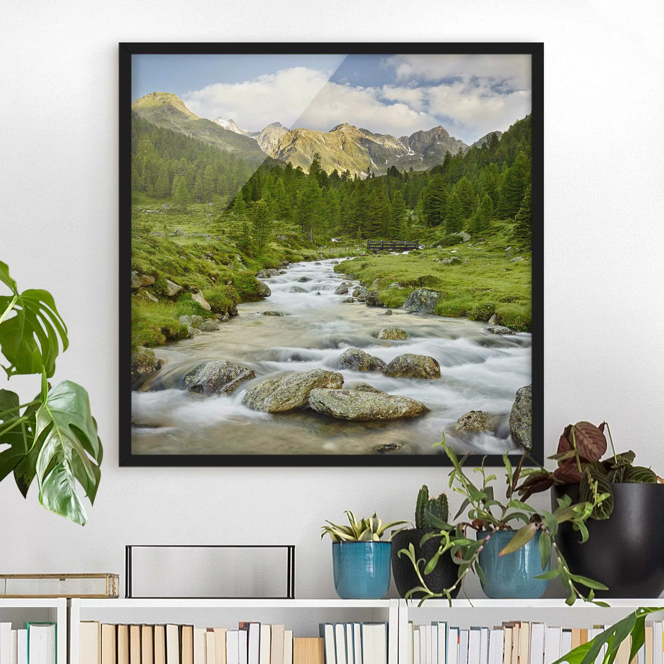 Bild mit Rahmen Natur & Landschaft - Quadrat Debanttal Nationalpark Hohe Ta günstig online kaufen