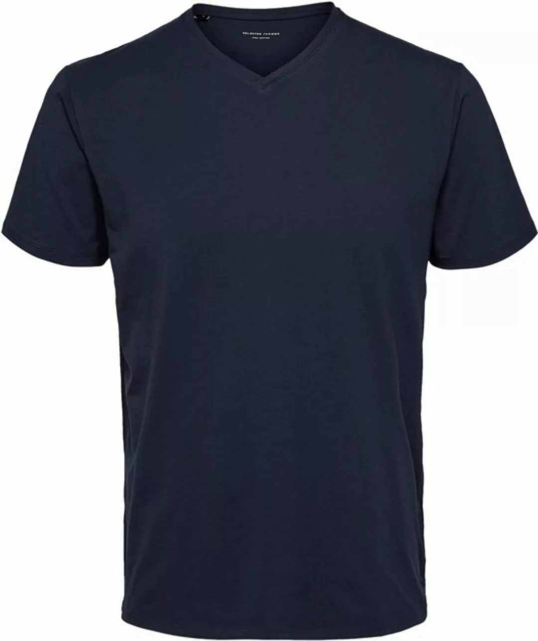 Selected Homme Herren V-Neck Kurzarm T-Shirt SLHNEWPIMA - Regular Fit günstig online kaufen