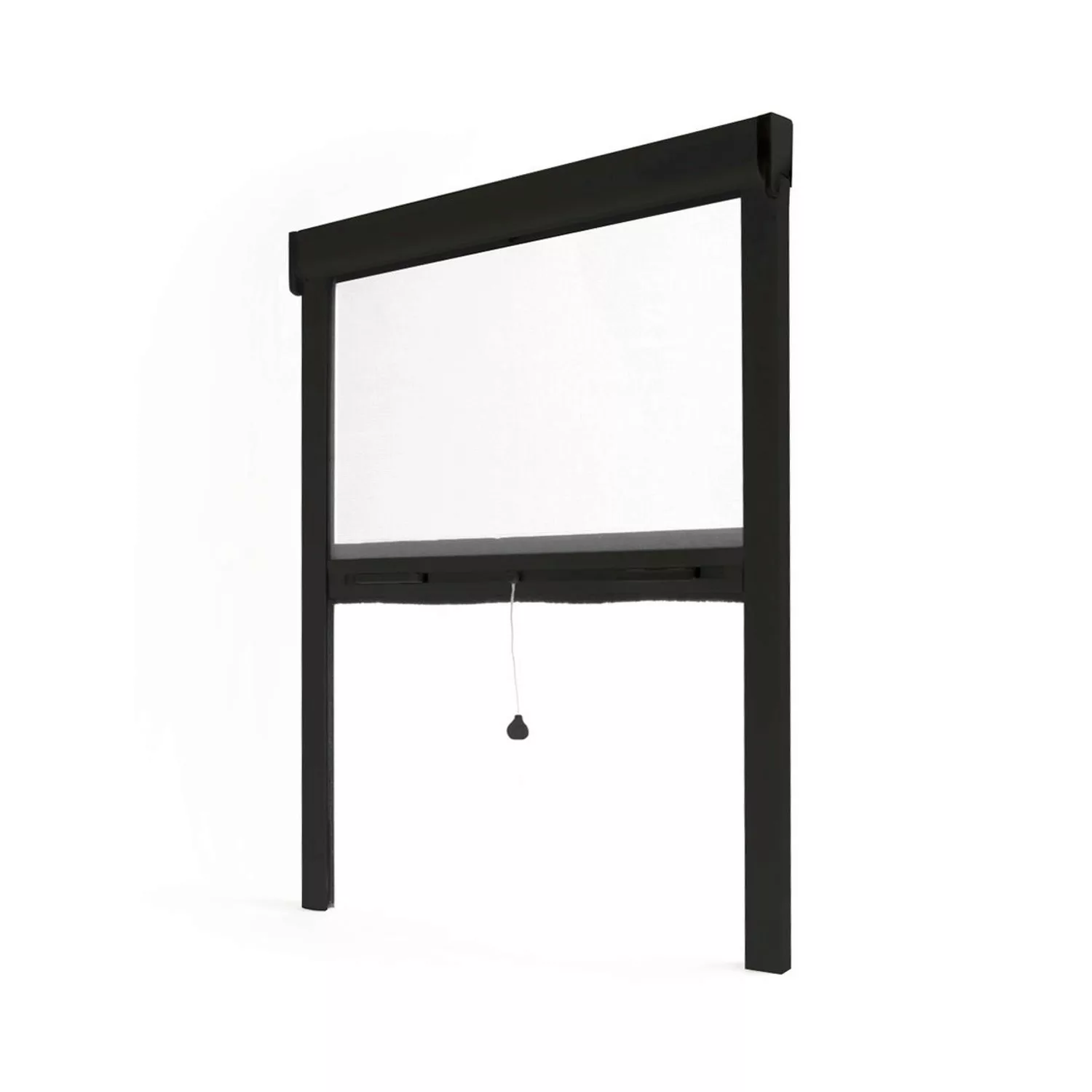 Avosdim Insektenschutzrollo Fenster & Tür Aluminium 150cm x 160cm Schwarz günstig online kaufen