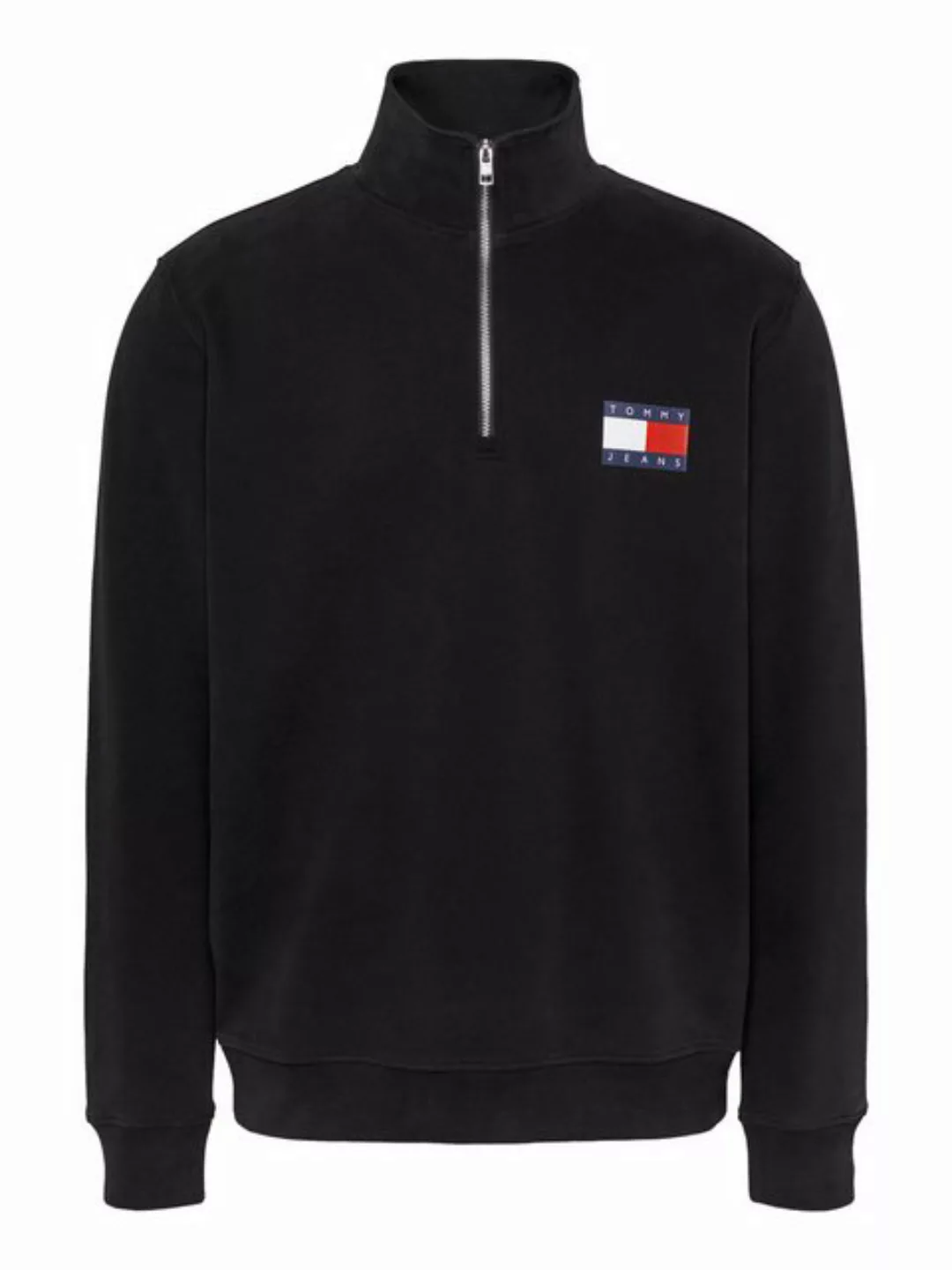 Tommy Jeans Sweatshirt TJM REG ENTRY HALF ZIP mit bedruckten Mareknlogo günstig online kaufen